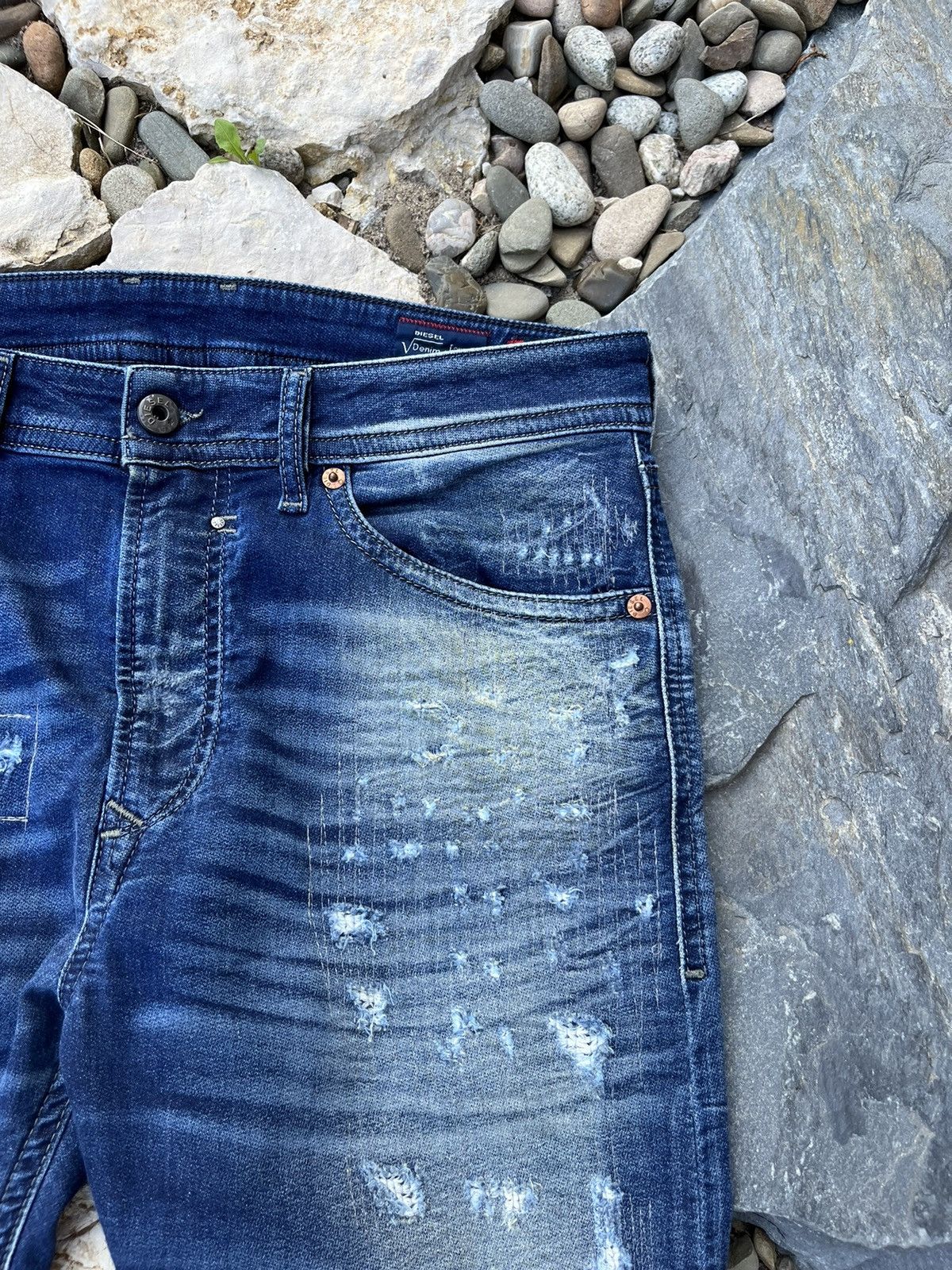 Diesel × Vintage Vintage Diesel 30 y2k spender jeans distressed sweatpants Size US 30 / EU 46 - 8 Thumbnail