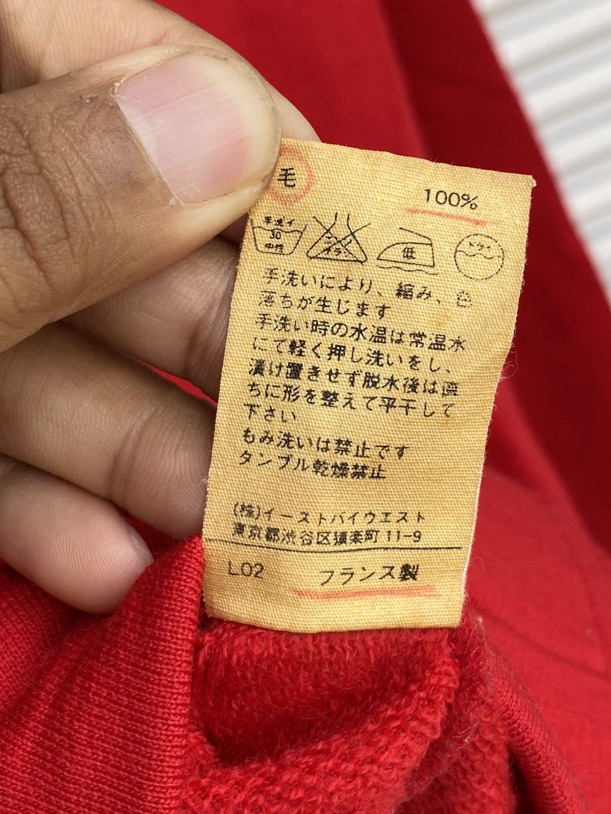 A.P.C. × Vintage Vintage APC Red Sweater / Stone Travis Scott Island Size US M / EU 48-50 / 2 - 6 Thumbnail
