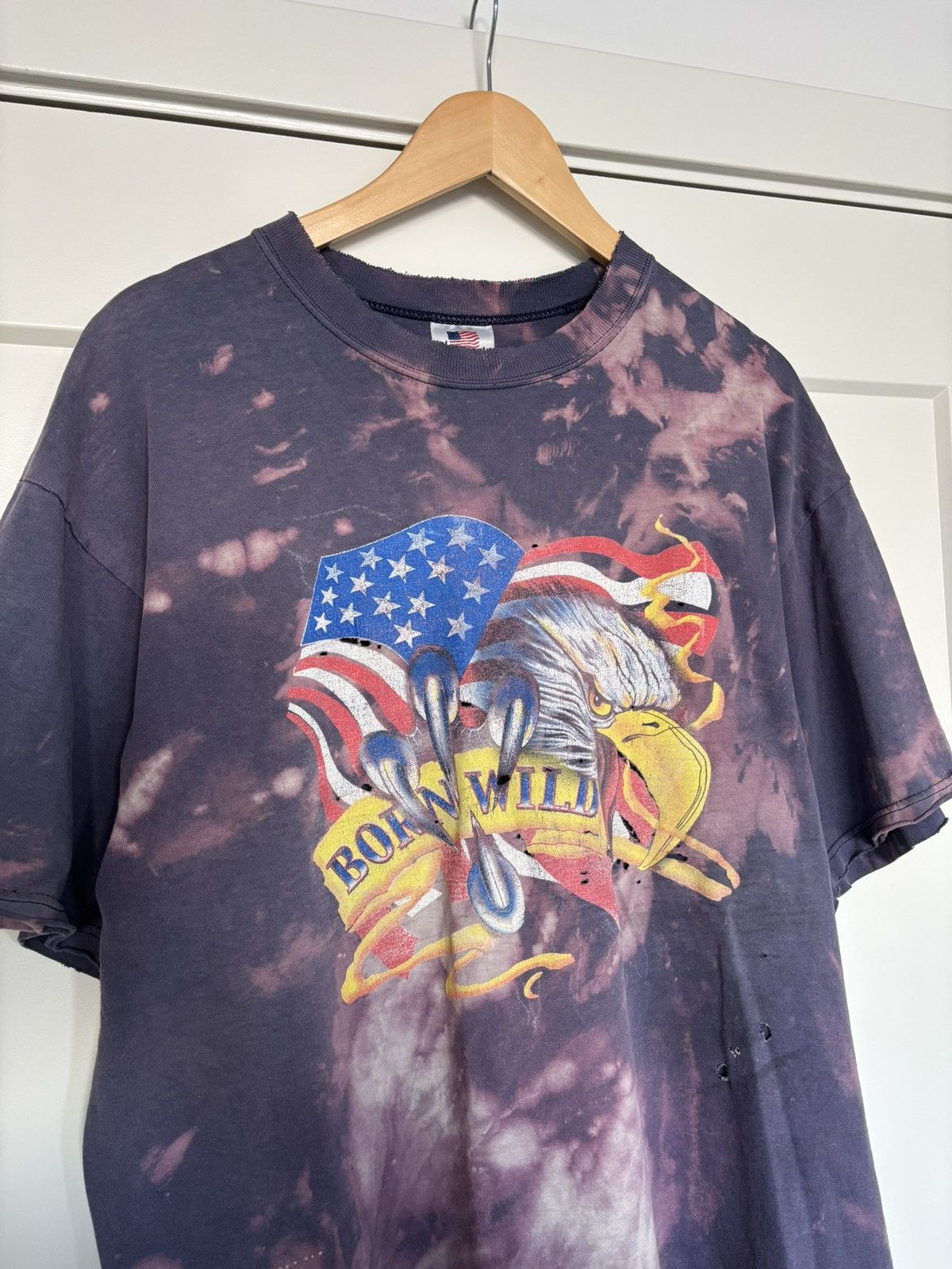 Vintage Vintage Tye Dye Born in the Wild Tee Size US L / EU 52-54 / 3 - 2 Thumbnail
