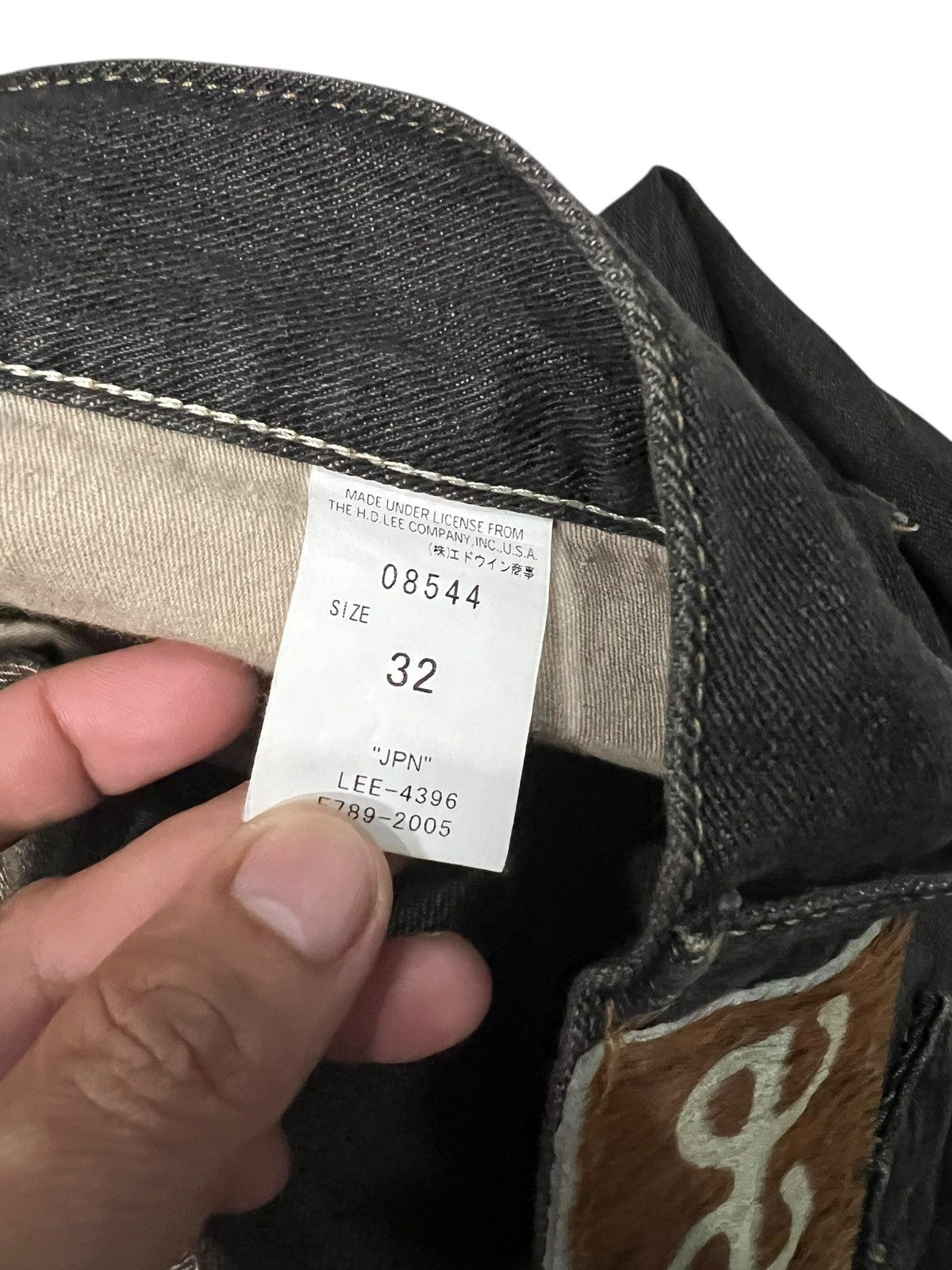 Japanese Brand Flare Jean Lee Cowboy Backle Back Size US 34 / EU 50 - 16 Thumbnail