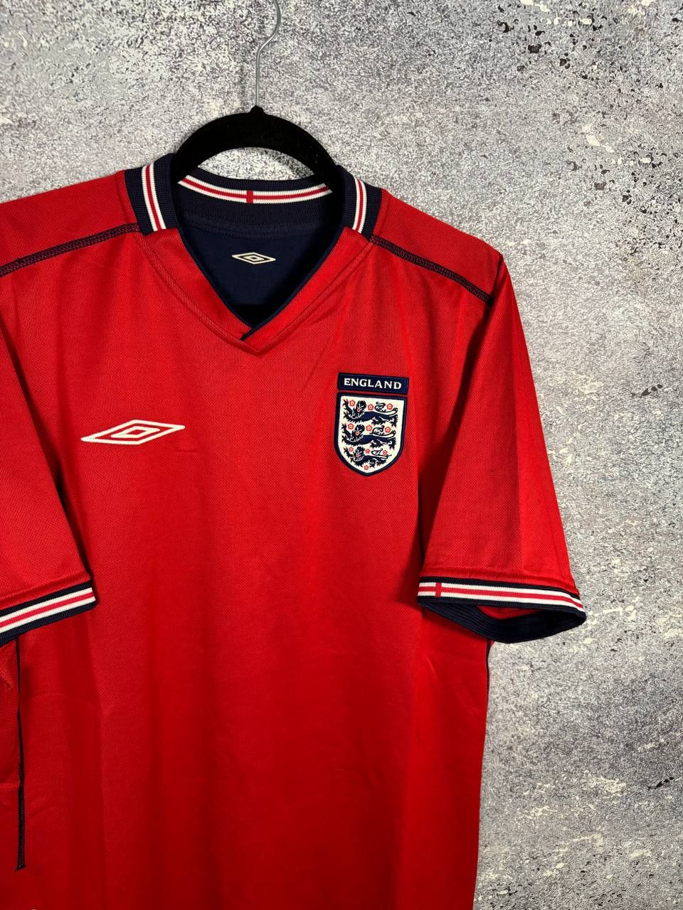 Vintage England National Team 2002 Away Umbro Soccer Jersey Size US XL / EU 56 / 4 - 5 Thumbnail