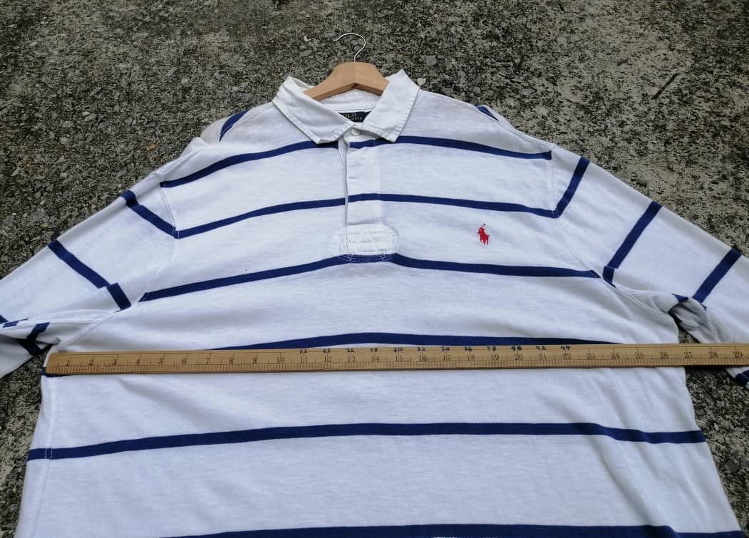 Polo Ralph Lauren Polo Ralph Lauren Polo Rugby Longsleeve Stripe Shirt Size US XL / EU 56 / 4 - 4 Thumbnail