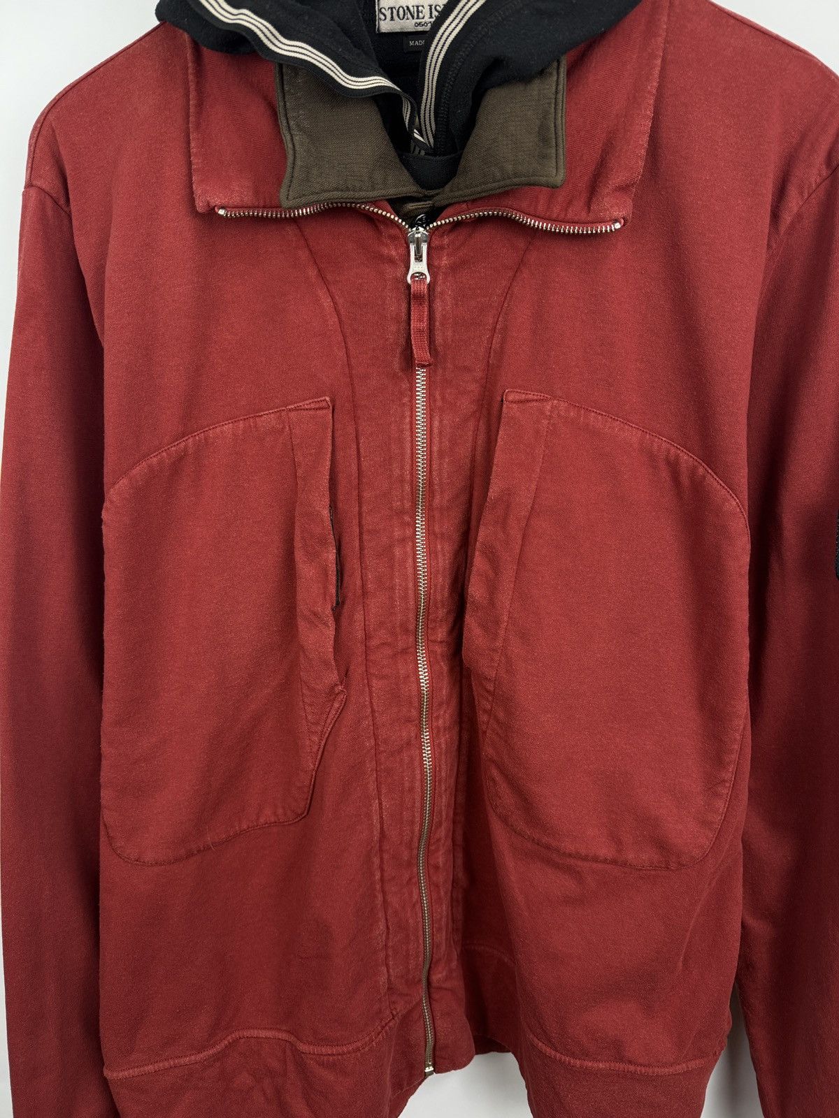 Stone Island 🇮🇹 Vintage 90s Stone Island Archive Layered Hooded Jacket Size US XL / EU 56 / 4 - 6 Thumbnail