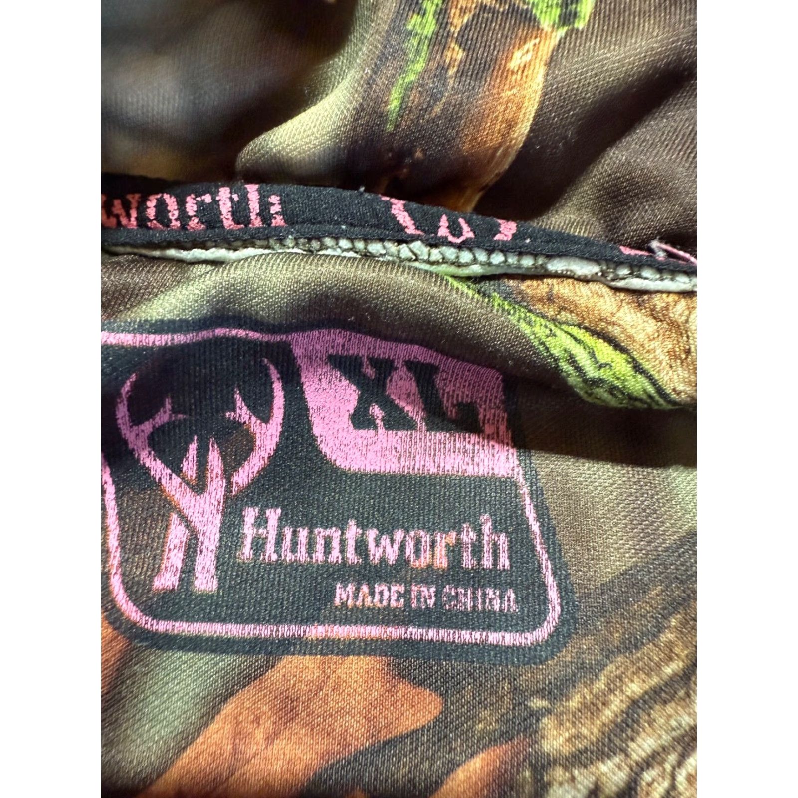 Vintage Huntworth Camo Womens Hoodie Pullover XL Green Long Sleeve Crew Zip | Activewear | Hoodies | Women Size XL / US 12-14 / IT 48-50 - 5 Thumbnail
