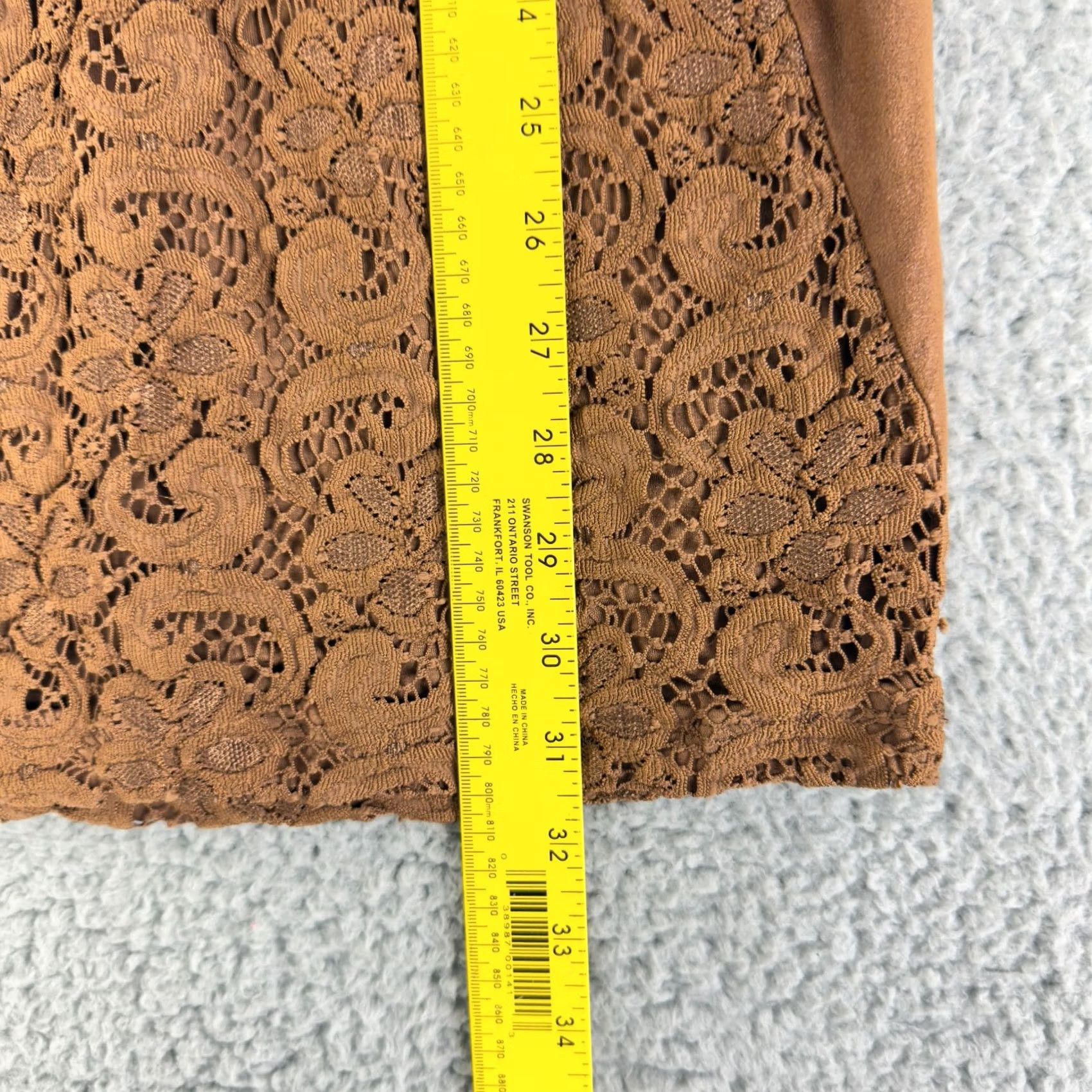 Vintage Nightcap x Carisa Rene Lace Mini Dress Womens Size 1 Brown 3/4 Sleeve Boho Size XS / US 0-2 / IT 36-38 - 6 Thumbnail