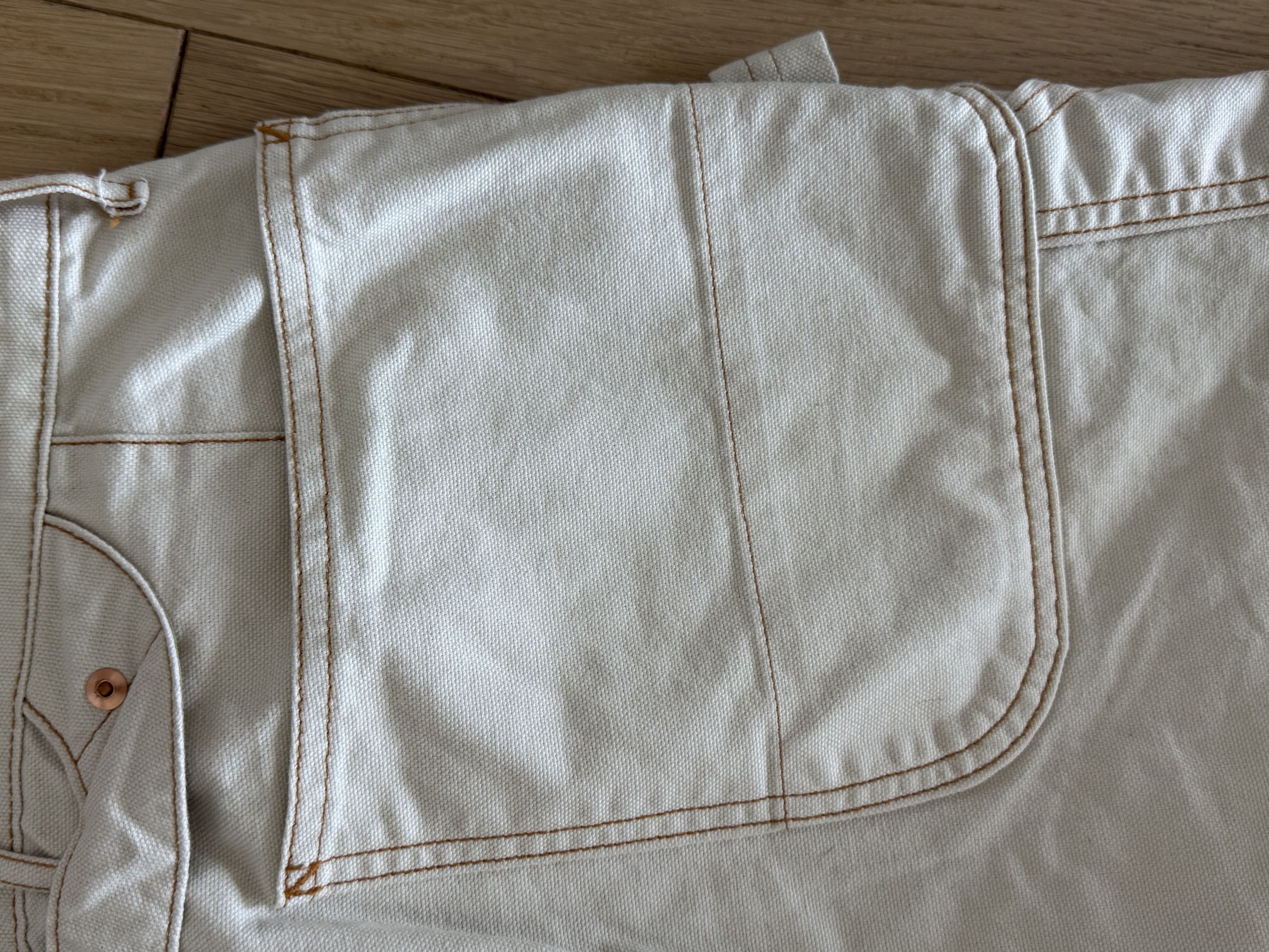 Kapital Kapital "WINDAY" Ecru Canvas Denim Painter Pant Size US 31 - 8 Thumbnail