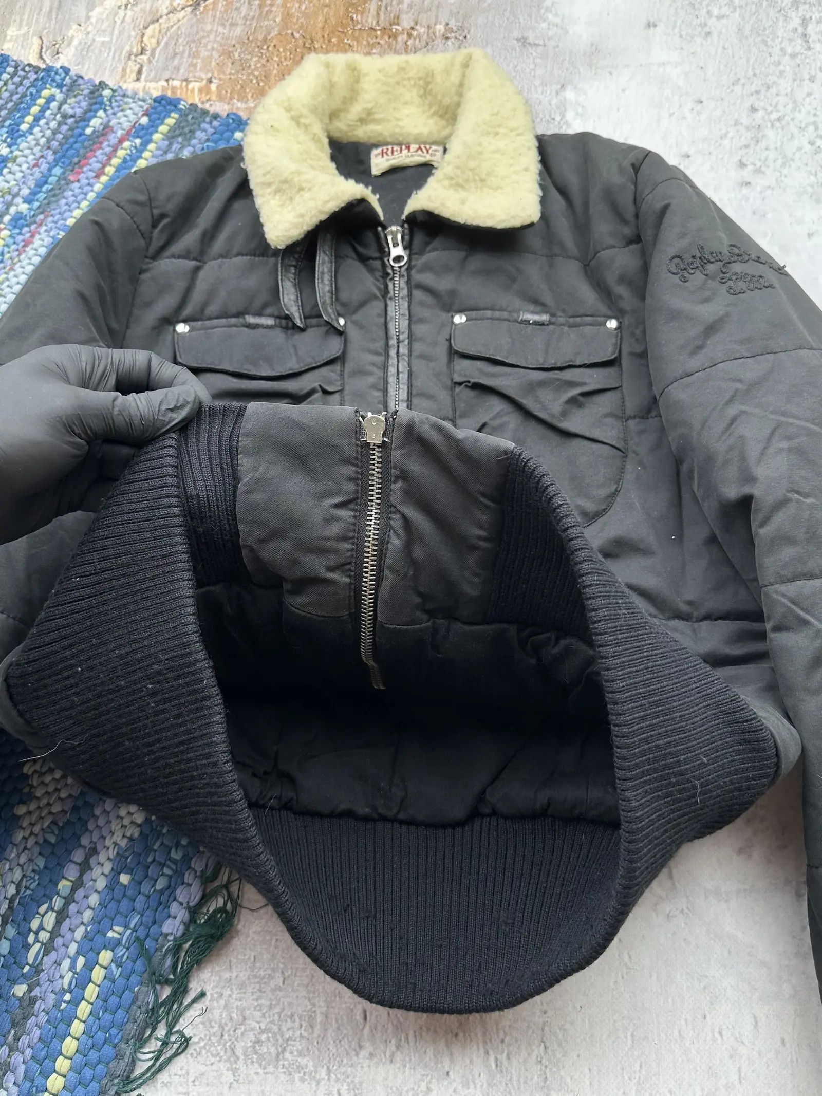 Japanese Brand Replay Vintage Bomber Jacket A250D15(313) Size US S / EU 44-46 / 1 - 4 Thumbnail