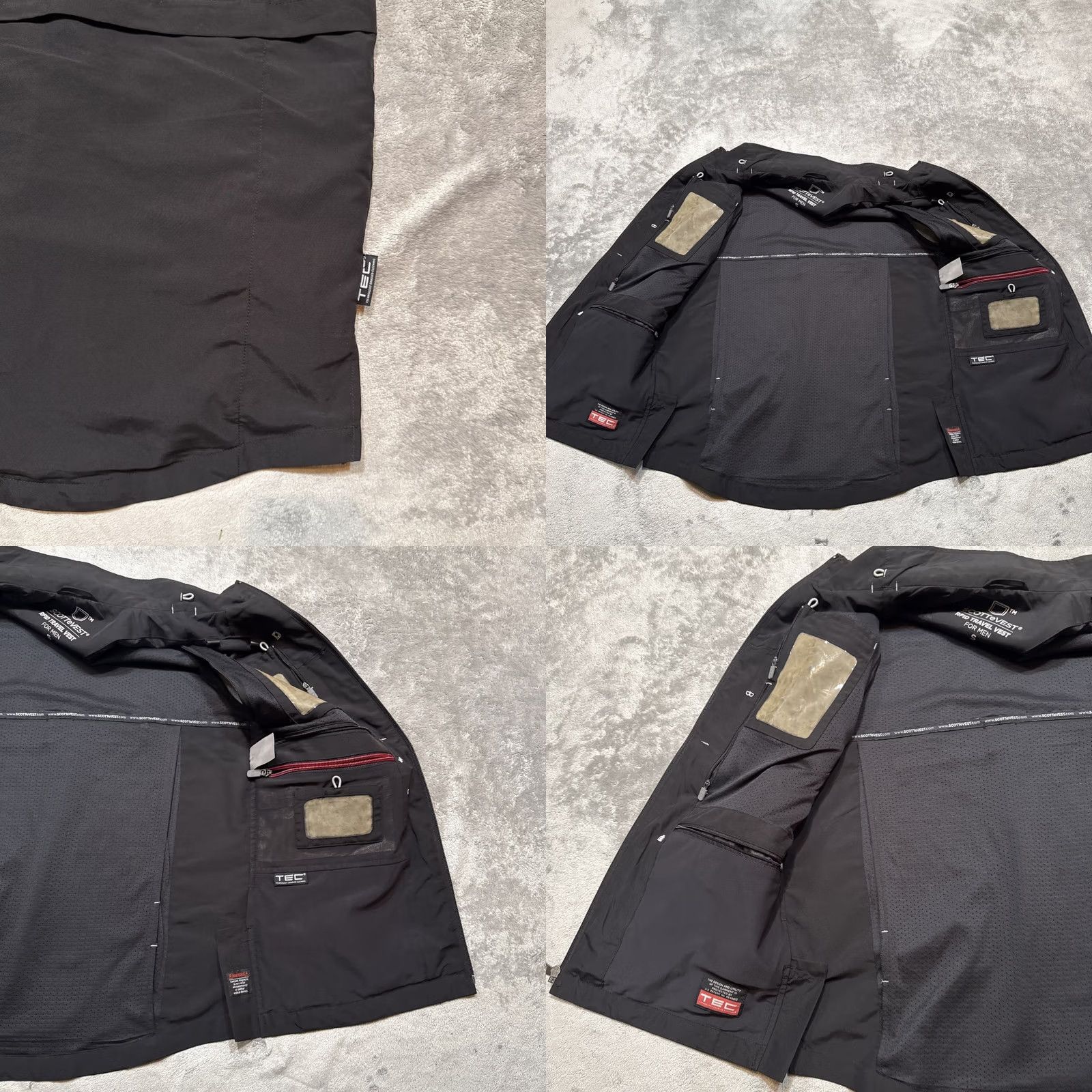 Vintage SCOTTeVEST Vest Men Small Black RFID Travel Multi Utility Tactical 26 pockets Size US S / EU 44-46 / 1 - 8 Thumbnail