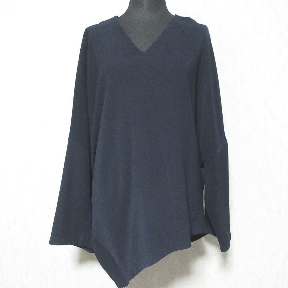 Other ENFOLD Double Cross V Asymmetric Pullover Textile Tops 3009S330-0850 DUTY FREE for USA