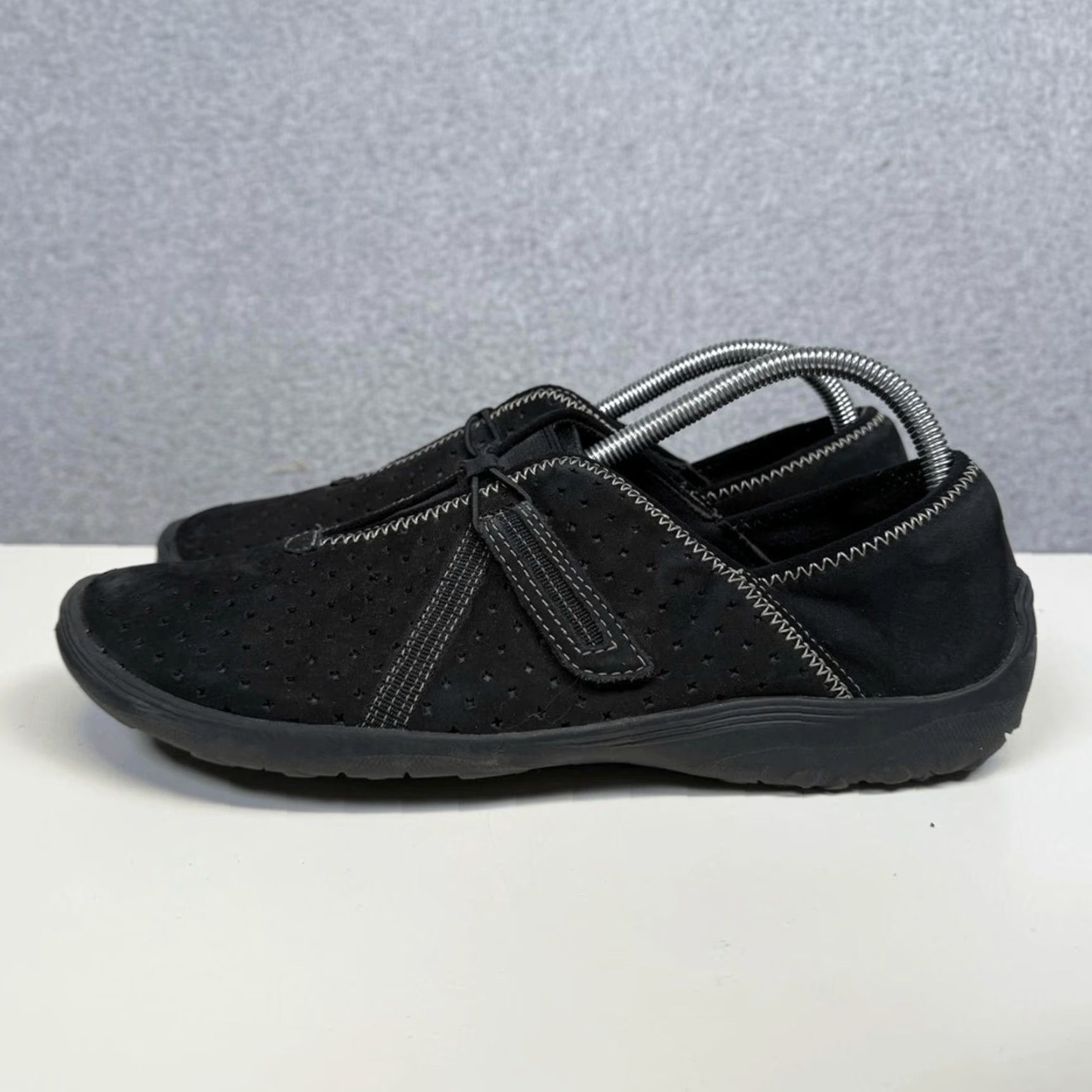 Clarks Clarks Fiana Braley Casual Sneaker Slip On Women 11 Black Suede Leather Sneaker Size US 11 / IT 41 - 3 Thumbnail