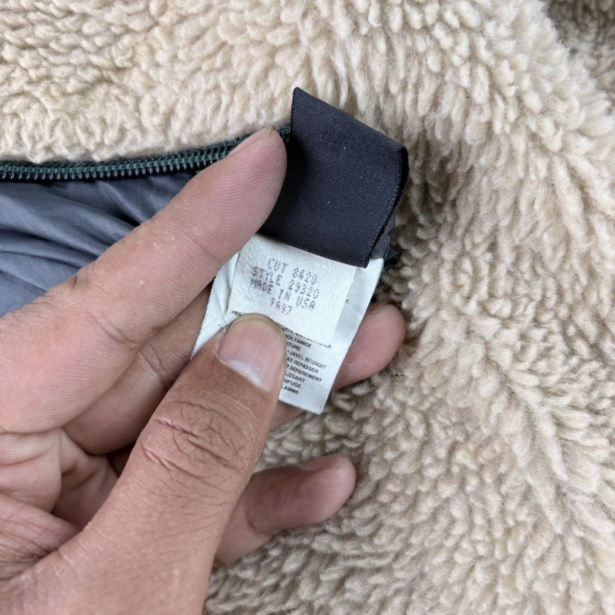 Patagonia × Vintage PATAGONIA '97 Glissade Reversible Pile Jacket,Natural/Ash XL Size US L / EU 52-54 / 3 - 23 Thumbnail