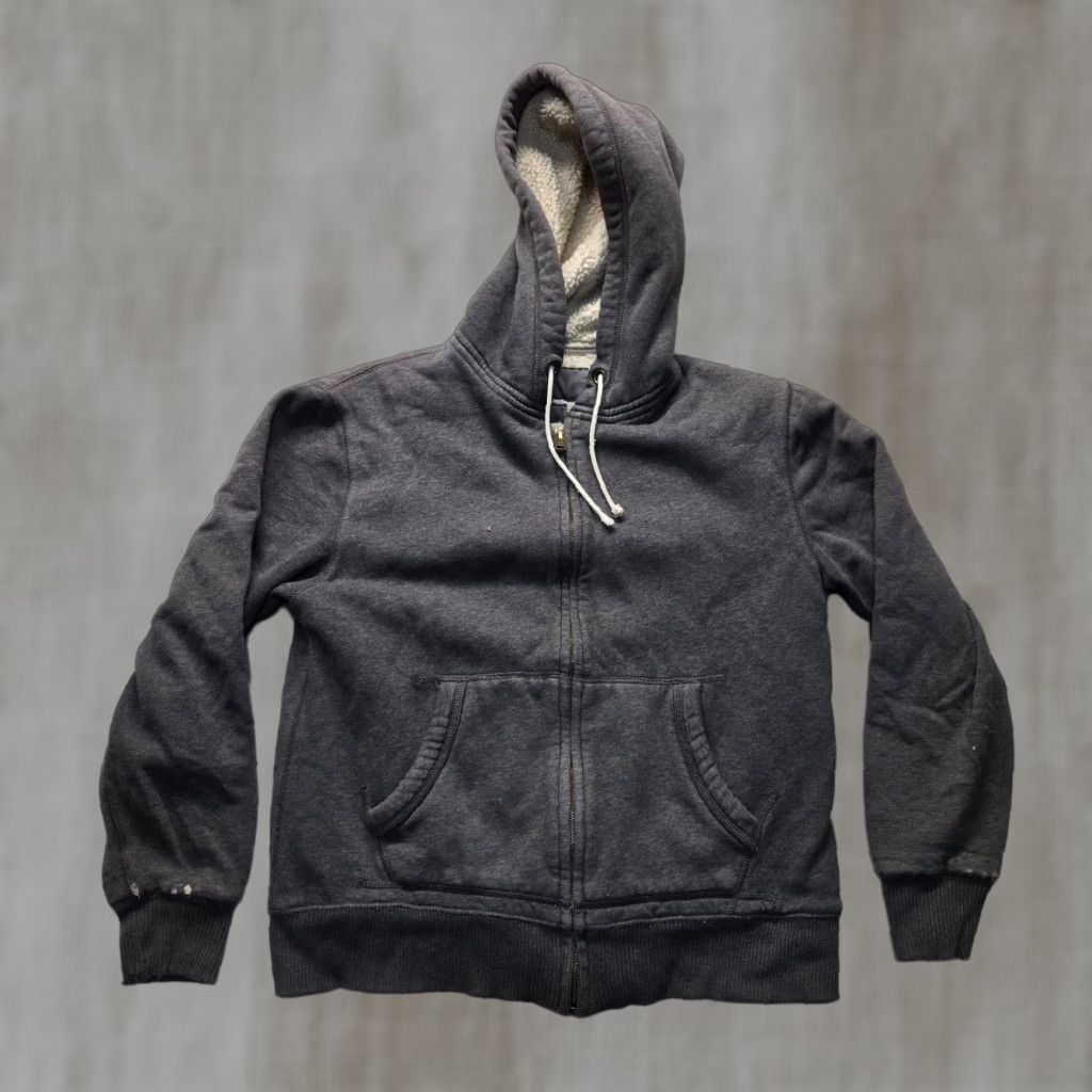 Old Navy Old Navy Jacket Mens Size S Gray Sherpa Full Zip 1/4 Zip Pockets Ultra Soft High Pile Size US S / EU 44-46 / 1 - 1 Thumbnail