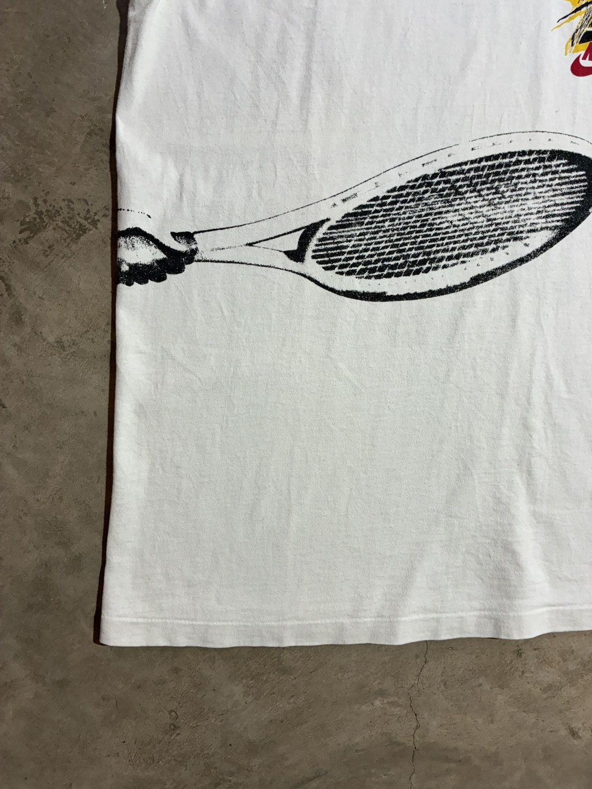 Nike Vintage Nike Andre Agassi Tennis White L T Shirt USA 90s Size US L / EU 52-54 / 3 - 6 Thumbnail