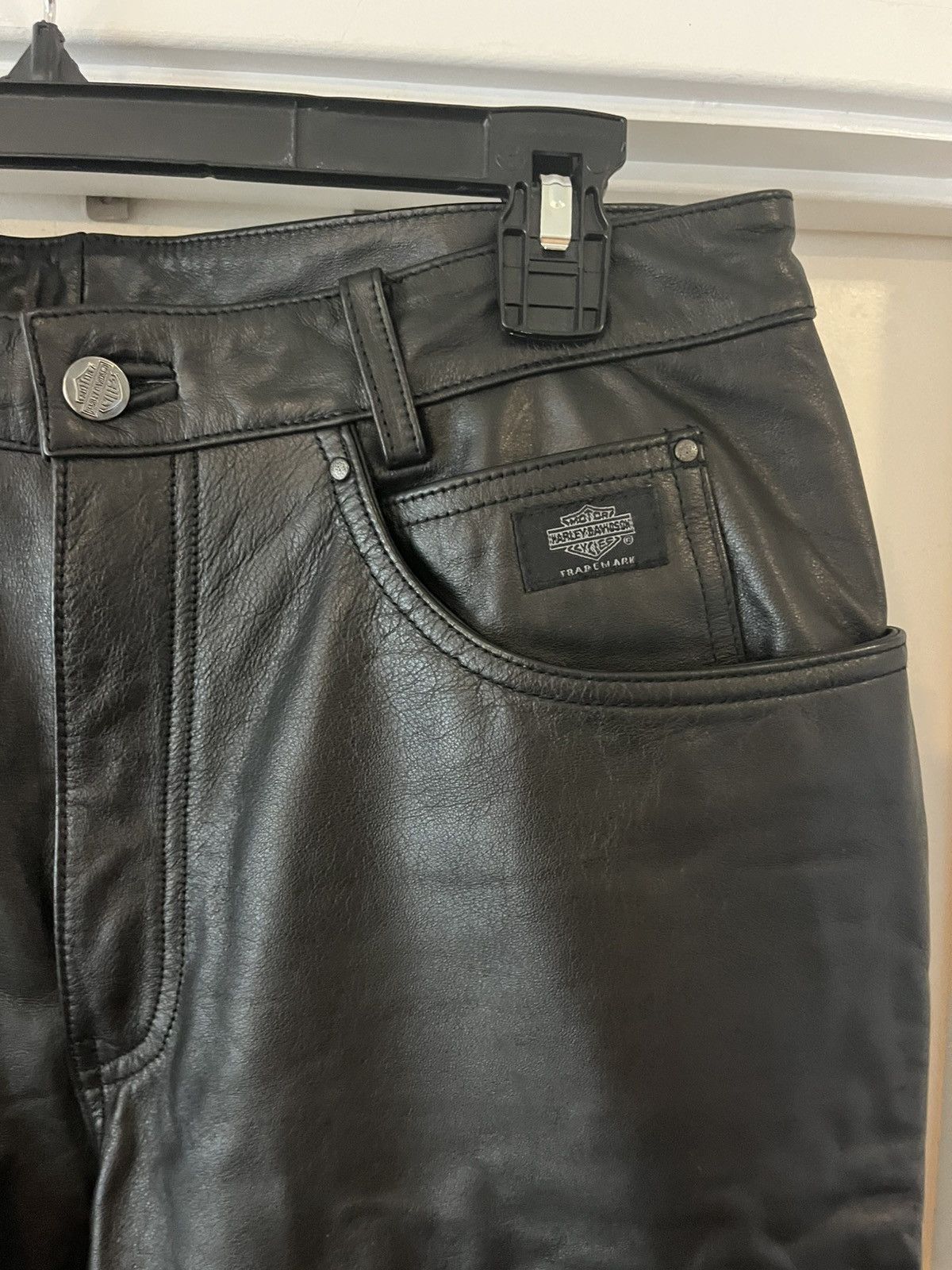 Harley Davidson Leather Harley Davidson Pants Size 34" / US 12 / IT 48 - 1 Thumbnail