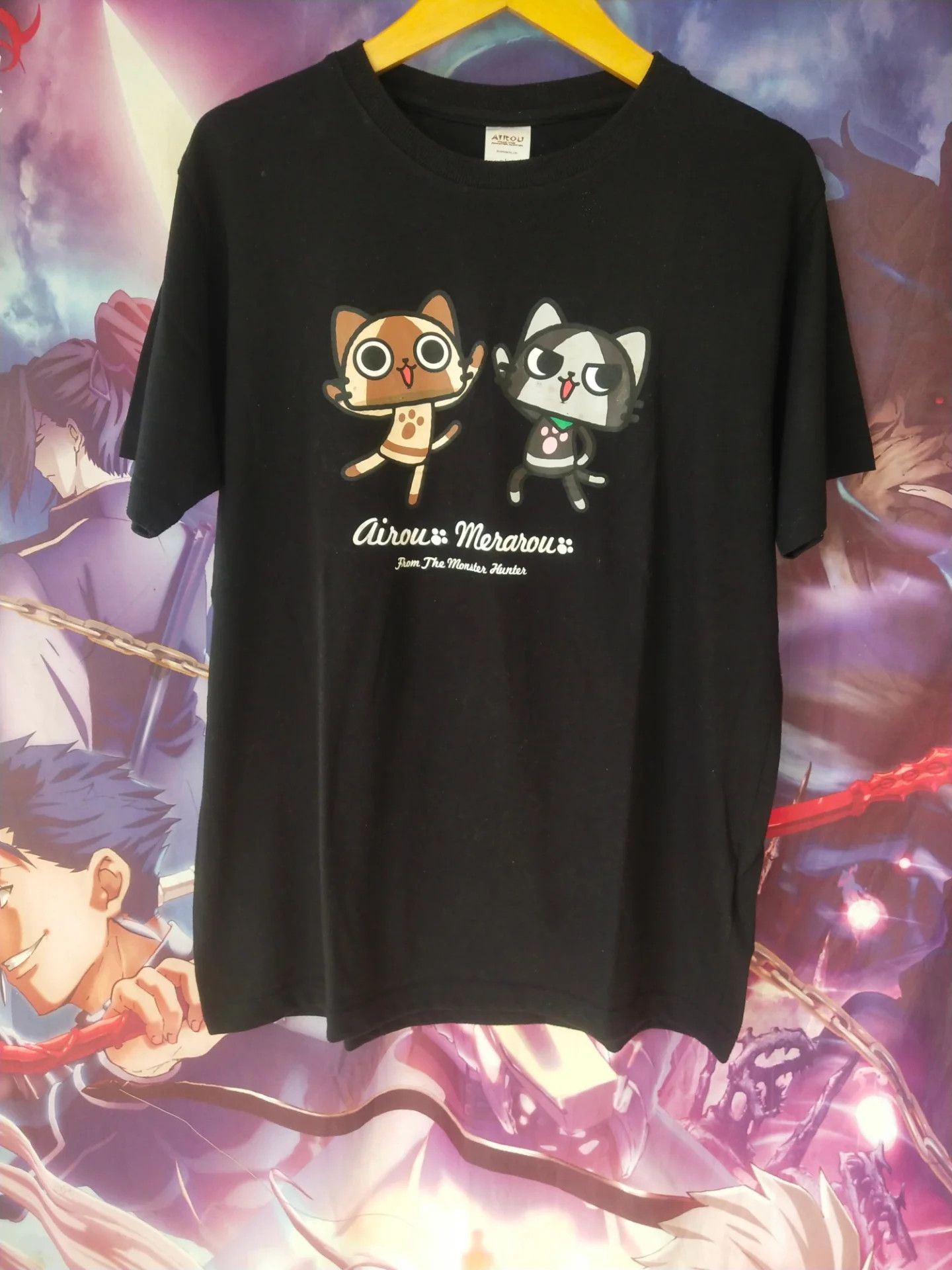 The Game Monster Hunter Airou and Merarou Game Tee Size US L / EU 52-54 / 3 - 1 Thumbnail