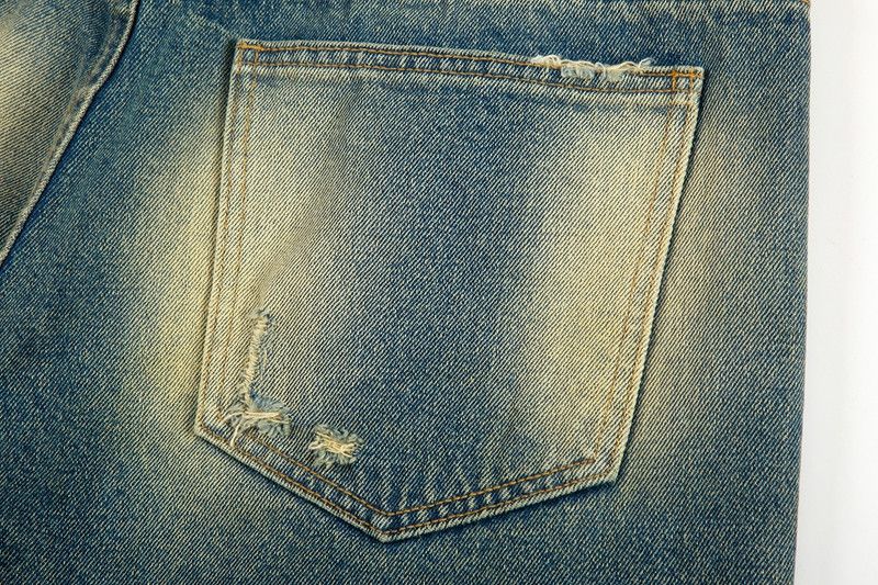 Jean × Vintage Vintage Washed Hole Wide Leg Logging Jeans Size US 36 / EU 52 - 9 Thumbnail