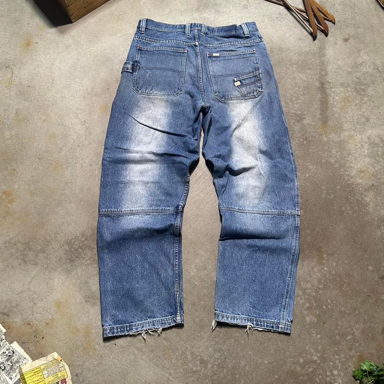 Brooklyn Xpress Vintage Y2K Brooklyn Express Double Knee Carpenter Jeans Size US 36 / EU 52 - 2 Thumbnail