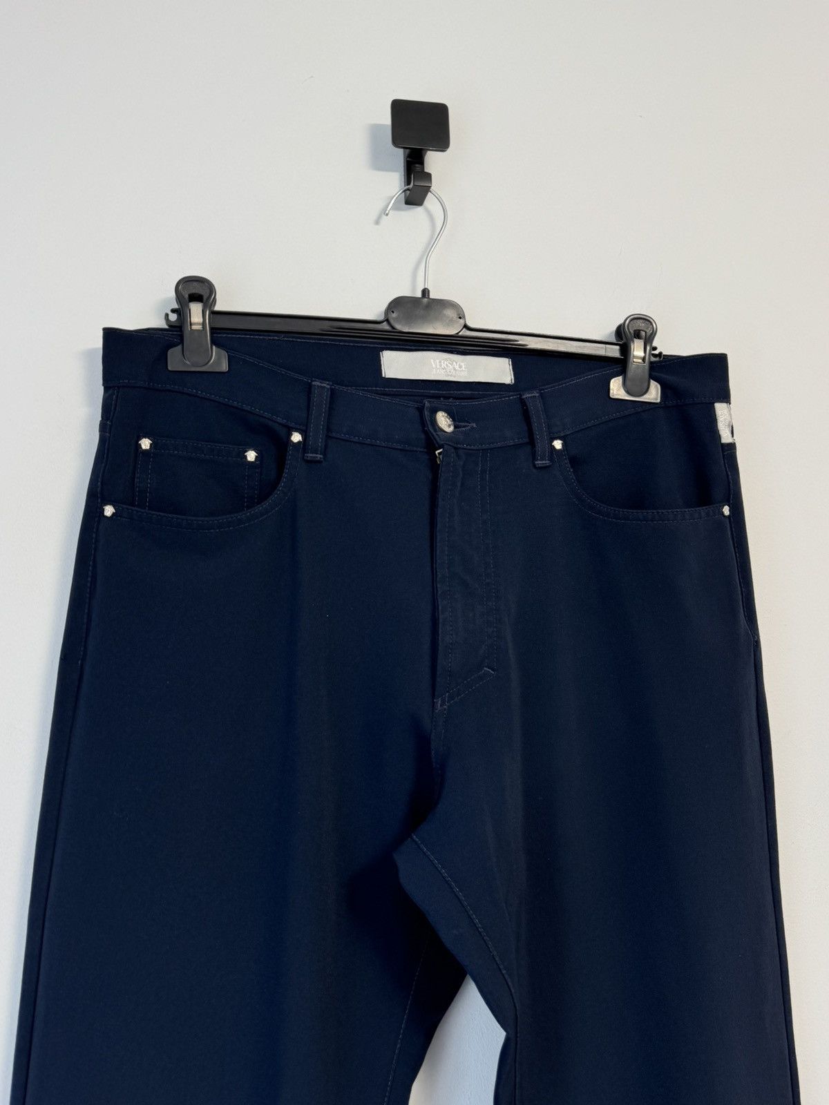 Versace Gianni Versace Dark Blue Jeans Classic Straight Luxury Pants Size US 34 / EU 50 - 2 Thumbnail