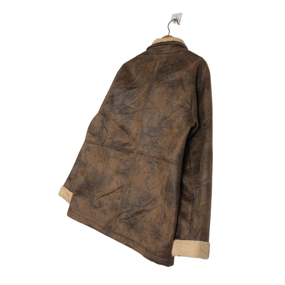 Japanese Brand 🔥VINTAGE BIKER JACKET SHEARLING BLANKET GU ISSEY MIYAKE Size US L / EU 52-54 / 3 - 12 Thumbnail