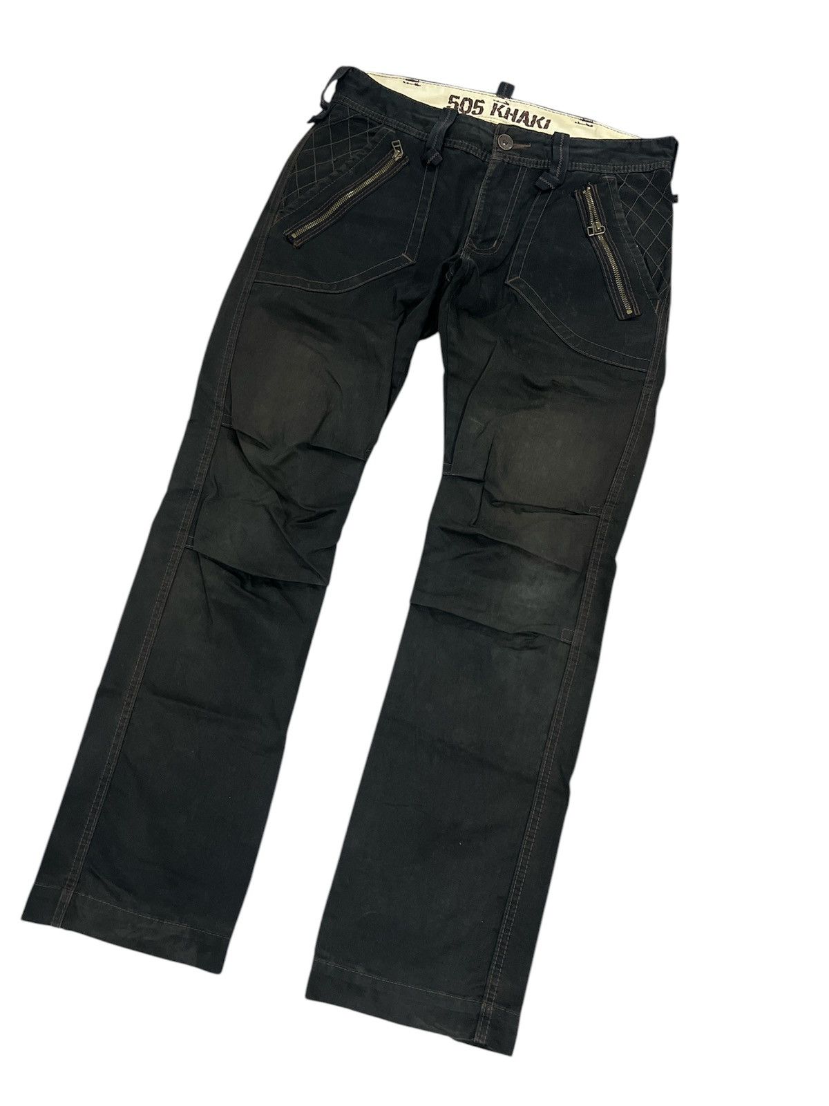 Edwin EDWIN 505 KHAKI DISTRESSED DENIM PANT Size US 32 / EU 48 - 5 Thumbnail