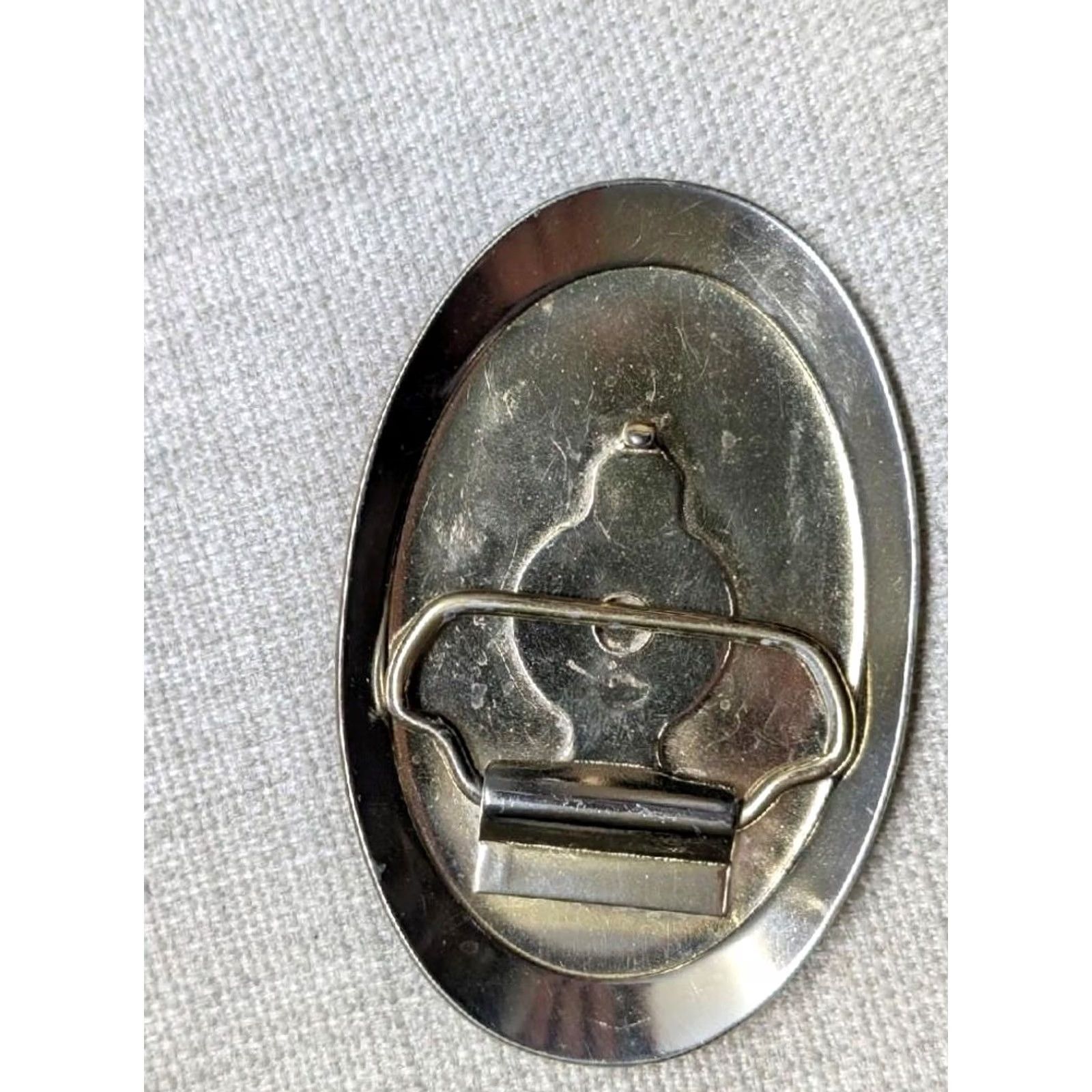 Vintage VINTAGE SIX MULE TEAM belt buckle ENGINE western TRACTOR chrome cowboy AMANCO Buckle Mens Chrome Belt Buckle 2.5" x 3.75" Fits 1.5" Belt Size ONE SIZE - 2 Thumbnail