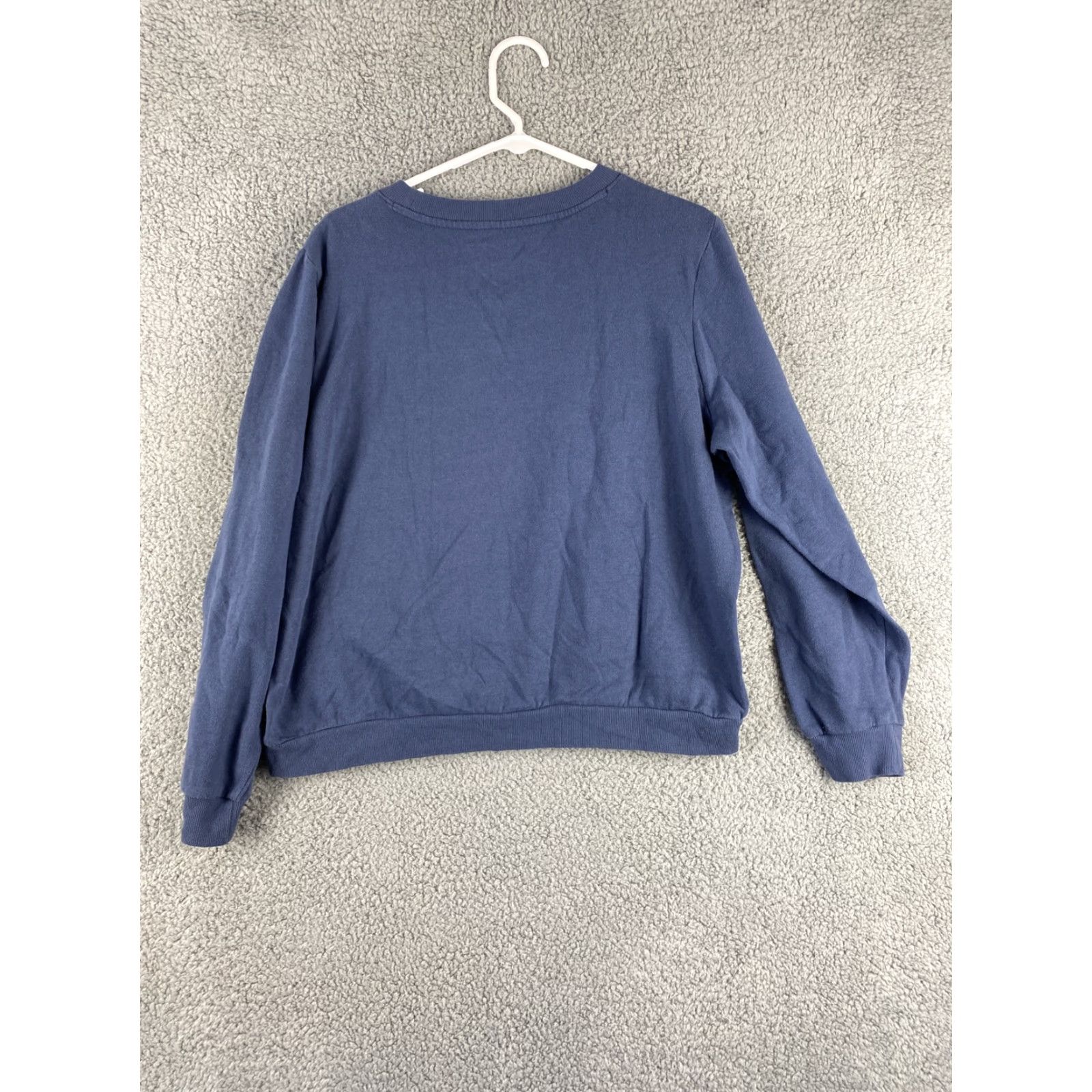 Vintage Womens Sweatshirt Size L Blue Long Sleeve Round Neck Activewear Pullover / 36-47 Size L / US 10 / IT 46 - 7 Thumbnail