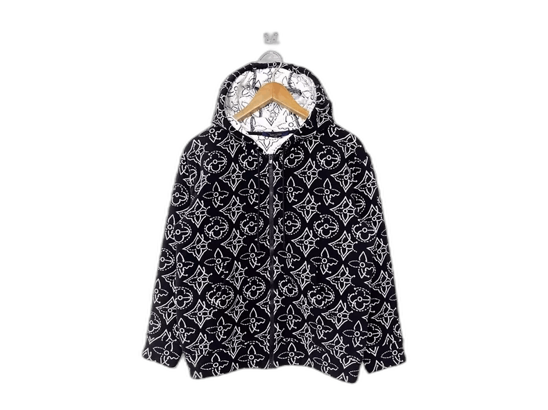 Louis Vuitton Louis Vuitton LV x NBA Black Zip Hoodie -2505 Size US XS / EU 42 / 0 - 1 Thumbnail