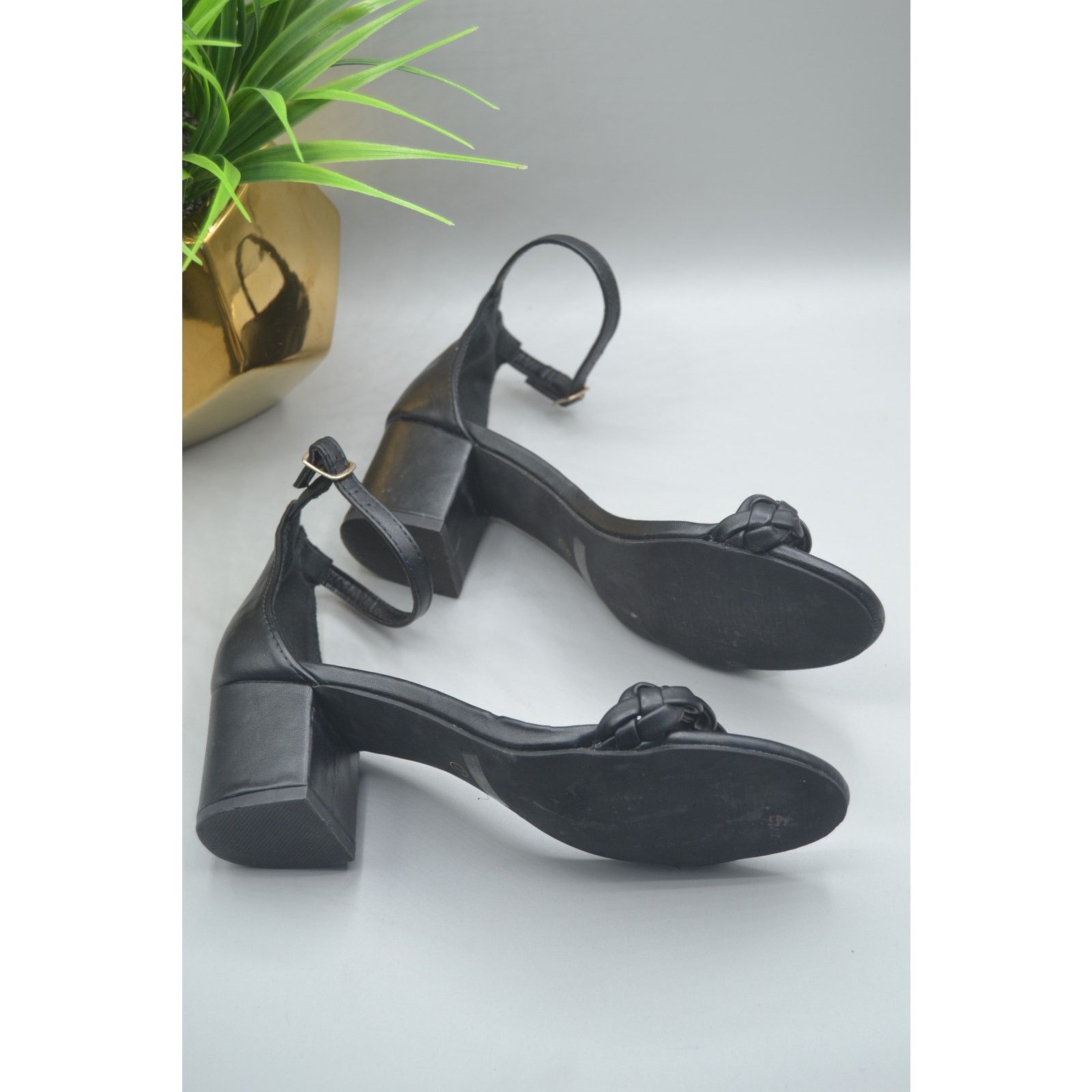 Other Black Size 7 BonnieBell Short Heels With Adjustable Strap Size US 7 / IT 37 - 7 Thumbnail