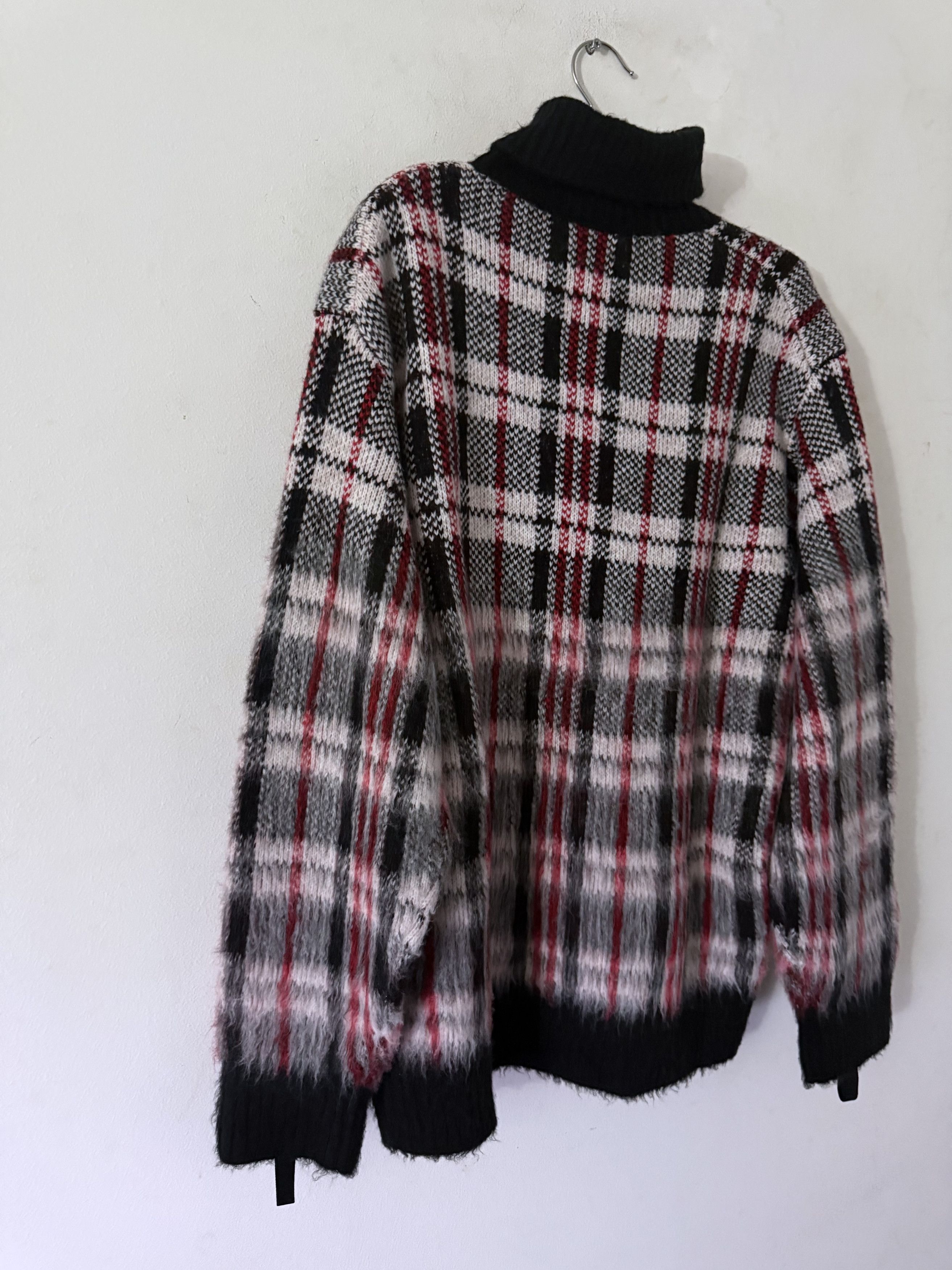 Helmut Lang Chunky Plaid Turtleneck Sweater Size US M / EU 48-50 / 2 - 4 Thumbnail