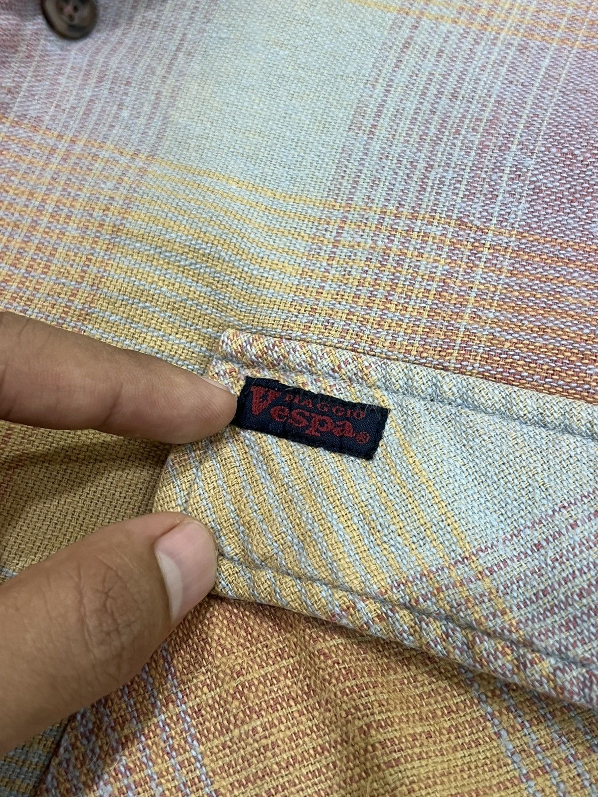 Vintage Vespa Piaggio Flannel Shirt Size US L / EU 52-54 / 3 - 8 Thumbnail