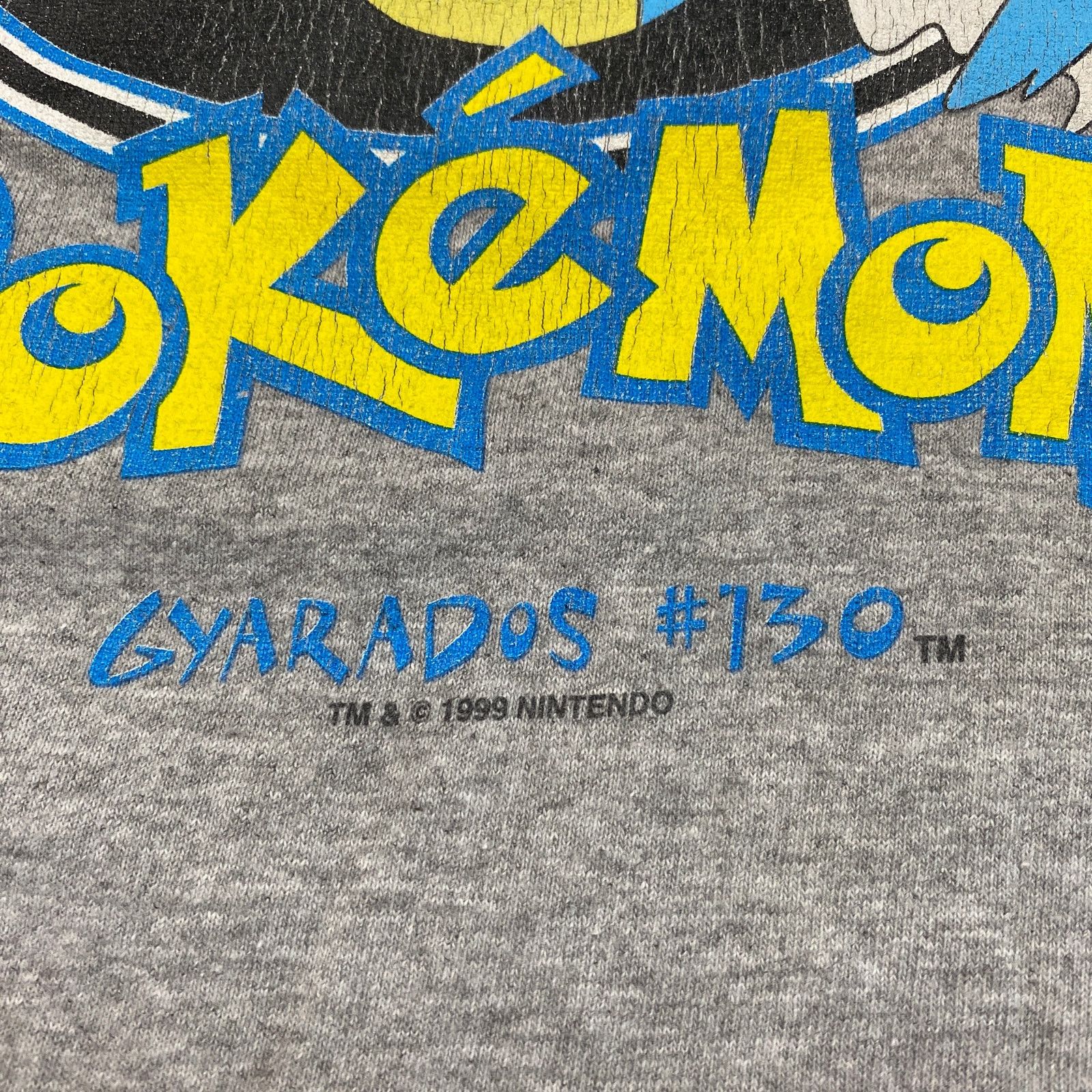 Pokemon × Vintage VTG 1999 Pokemon Gyarados 130 Raglan Baseball Shirt Medium Size US XXS / EU 40 - 3 Thumbnail