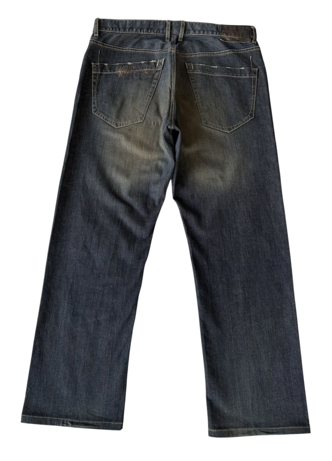 If Six Was Nine Vintage Pride Mud Rusty Jeans Baggy Wide Fit Denim Jeans Size US 33 - 8 Thumbnail