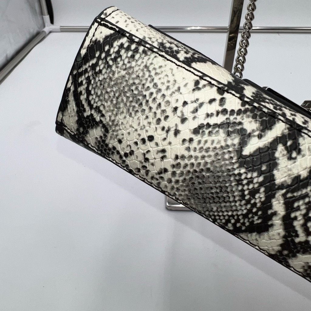 Steve Madden Steve Madden Faux Leather Snake Embossed Convertible Crossbody Chain Bag Size ONE SIZE - 9 Thumbnail