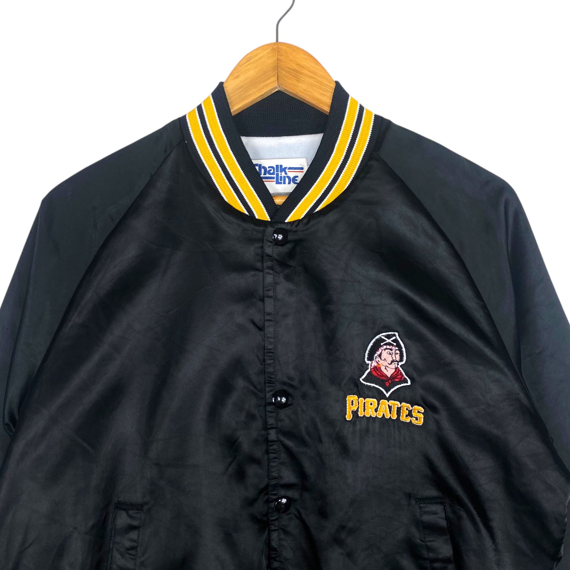 MLB 💥90s PITTSBURGH PIRATES BASEBALL VARSITY SATIN JACKET Size US M / EU 48-50 / 2 - 3 Thumbnail