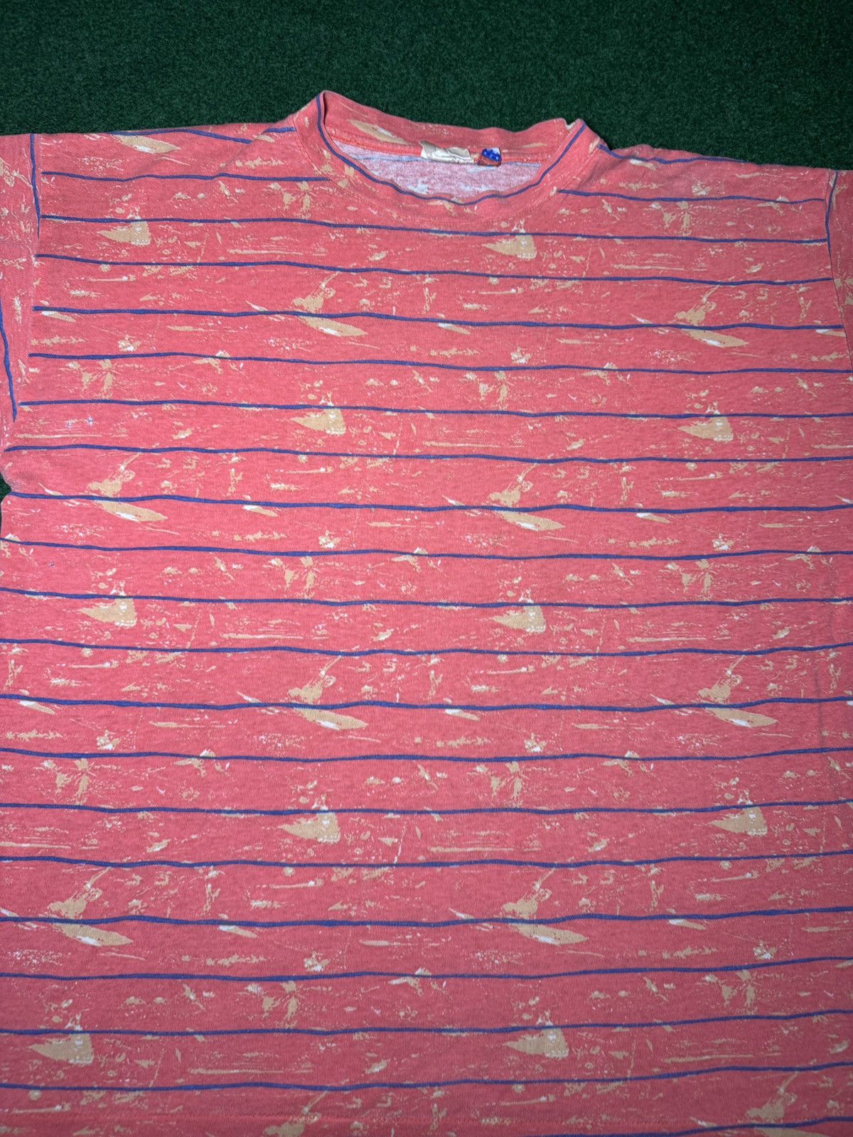 Vintage Vintage 90s Sandwear Beach Surfer Hip Hop Boxy XL T Shirt Size US XL / EU 56 / 4 - 2 Thumbnail
