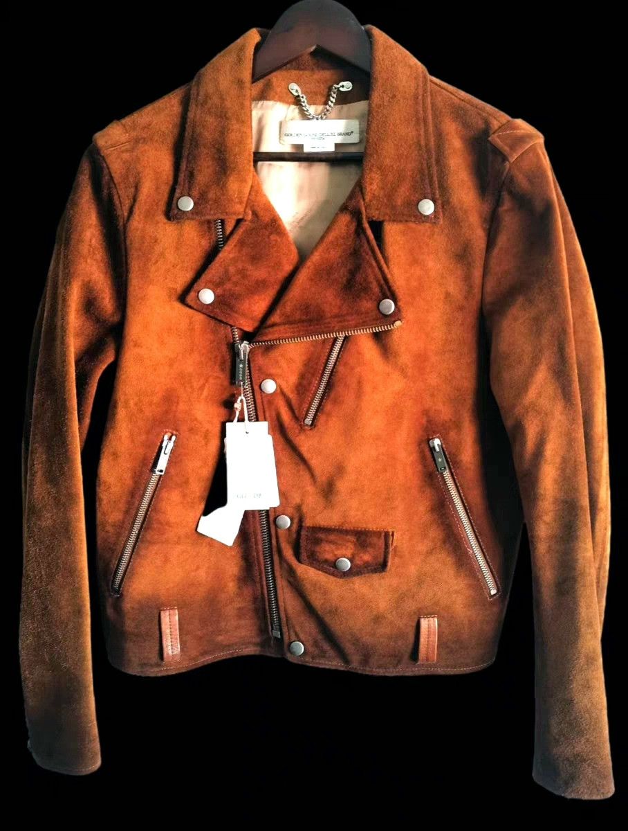 Golden Goose Golden Goose Distressed Suede Leather Jacket Size US M / EU 48-50 / 2 - 1 Thumbnail