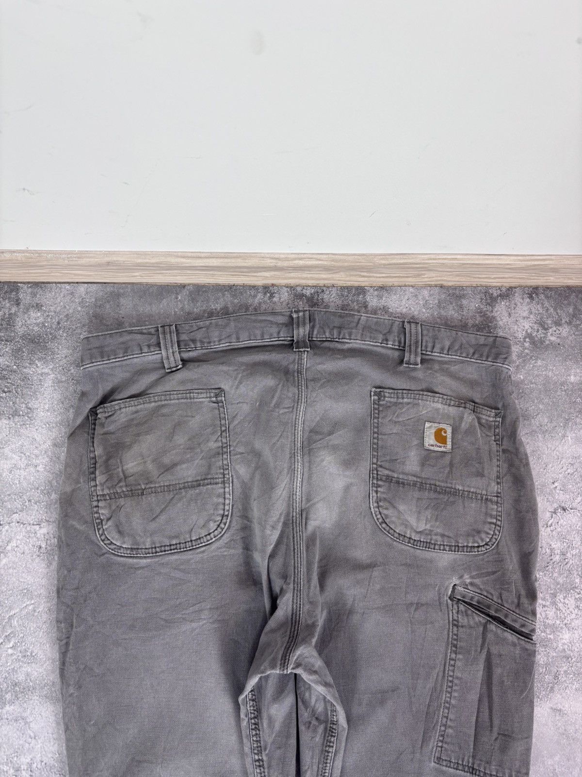 Carhartt Carhartt Men’s Grey Pants Jeans Relaxed Fit USA Workwear Size US 40 / EU 56 - 6 Thumbnail