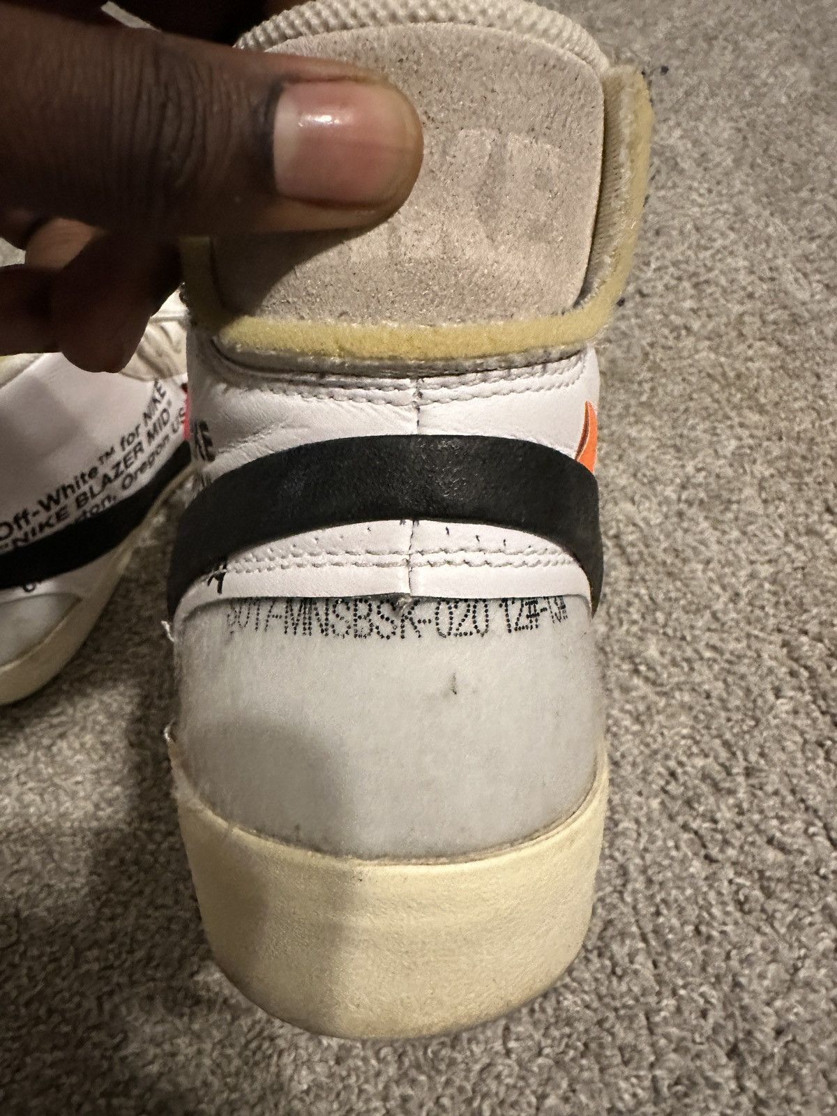 Nike × Off-White Nike off white the 10 blazer mid Size US 12 / EU 45 - 6 Thumbnail