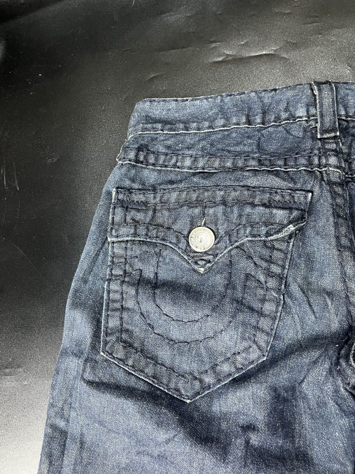 If Six Was Nine × Japanese Brand × True Religion Super Flared True Religion BlueJeans Size US 31 - 8 Thumbnail