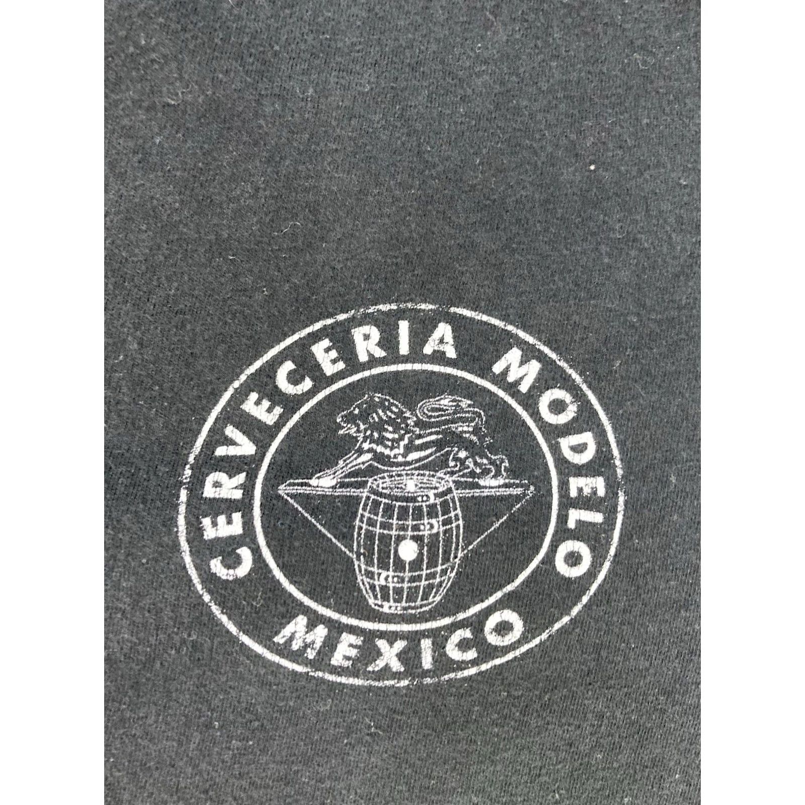 Logo 7 VINTAGE Modelo Beer Logo Graphic T-shirt Women Medium Black Short Sleeve Size M / US 6-8 / IT 42-44 - 4 Thumbnail