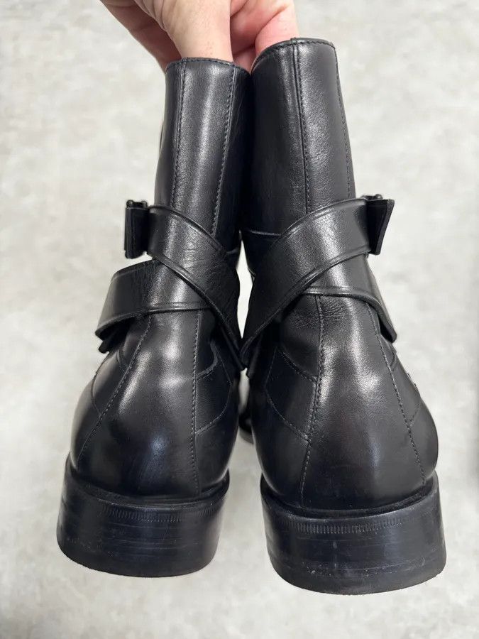 Gucci Gucci Black Buckle Leather Boots Size US 13 / EU 46 - 6 Thumbnail