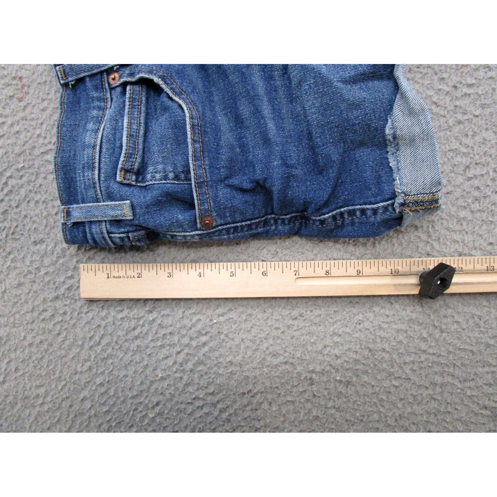 Levi's Levi's Heritage High Rise Denim Jean Shorts Cut Off Stretch Women's Size 10 W30 Blue 3 Inch Inseam Vintage? Size 30" / US 8 / IT 44 - 6 Thumbnail