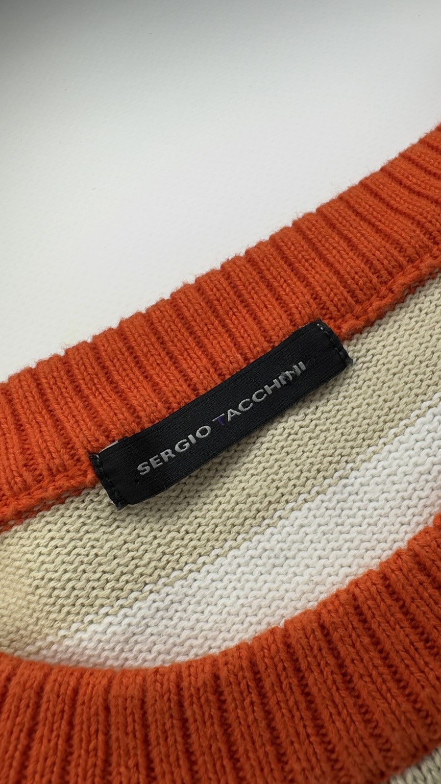 Sergio Tacchini × Vintage Vintage Sergio Tacchini Cotton Sweater X-Large Size US XXL / EU 58 / 5 - 2 Thumbnail