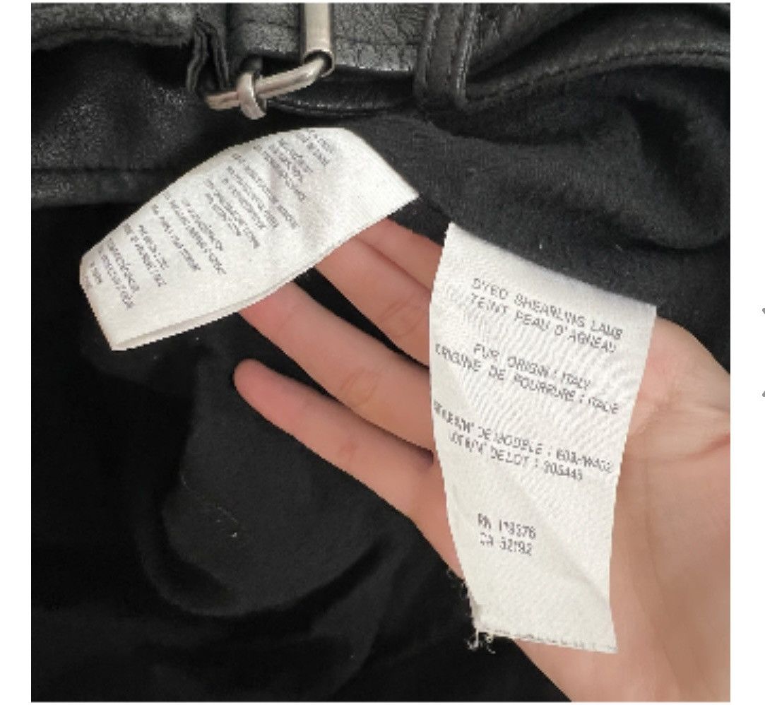 Helmut Lang HELMUT LANG Fur Combo Wool Blend Jacket in Black Size S / US 4 / IT 40 - 3 Thumbnail