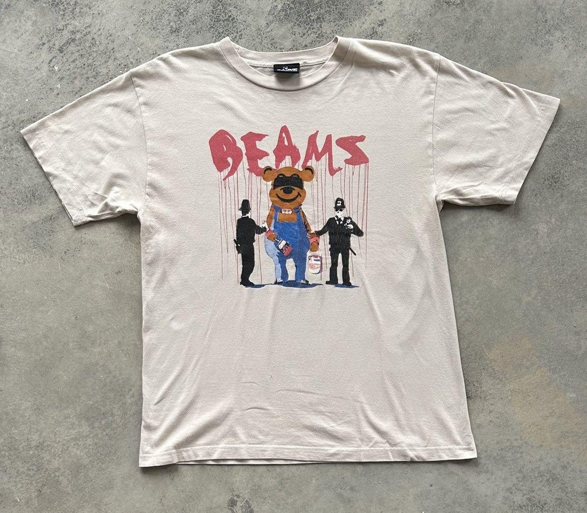 Beams Plus × Vintage BEAMS P.O.P.T GOODLUCK FIX PUNK STYLE BAND TEE Size US M / EU 48-50 / 2 - 1 Thumbnail