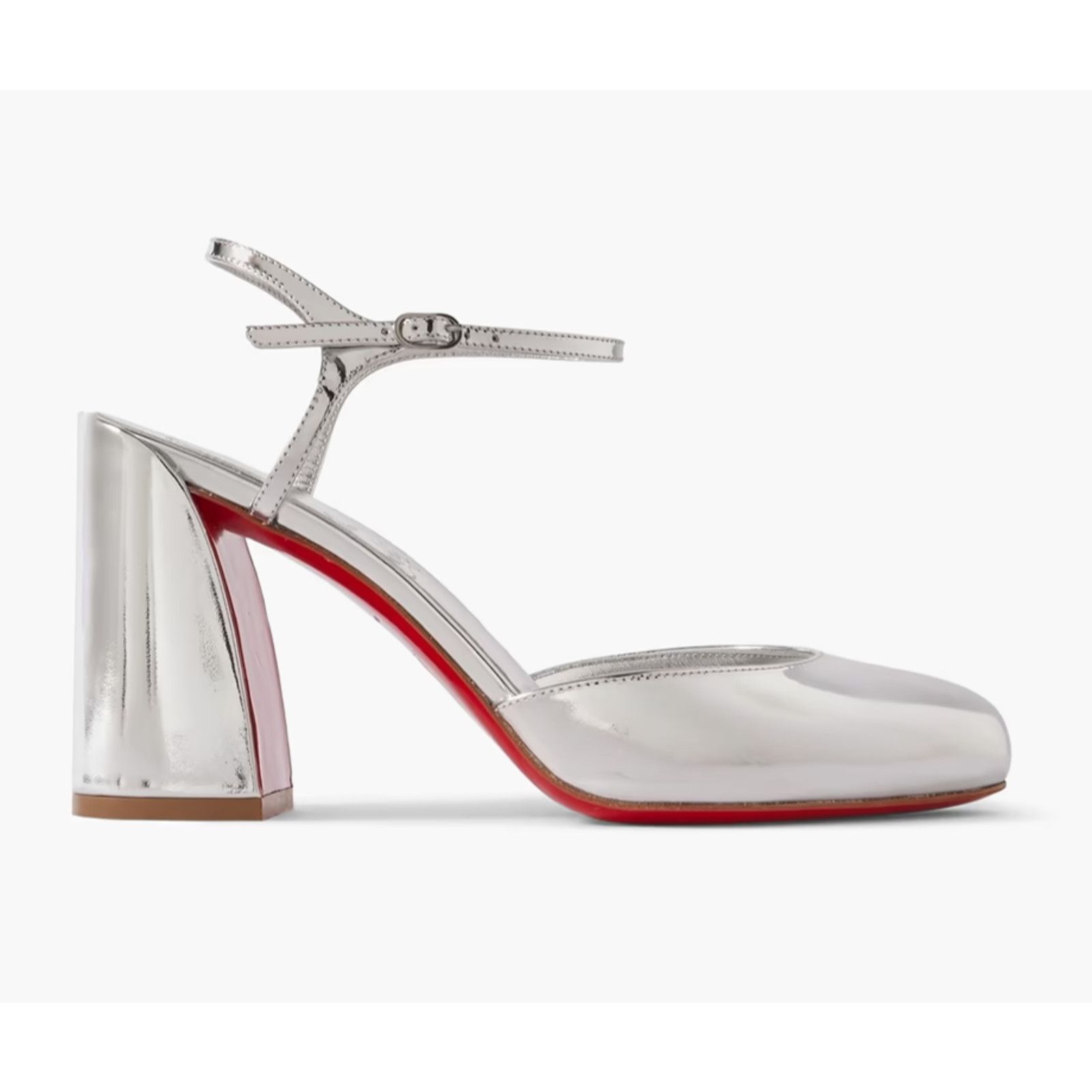 Christian Louboutin Christian Louboutin Jane Pump 85 Silver Leather Sandal 40 Size US 10 / IT 40 - 8 Thumbnail
