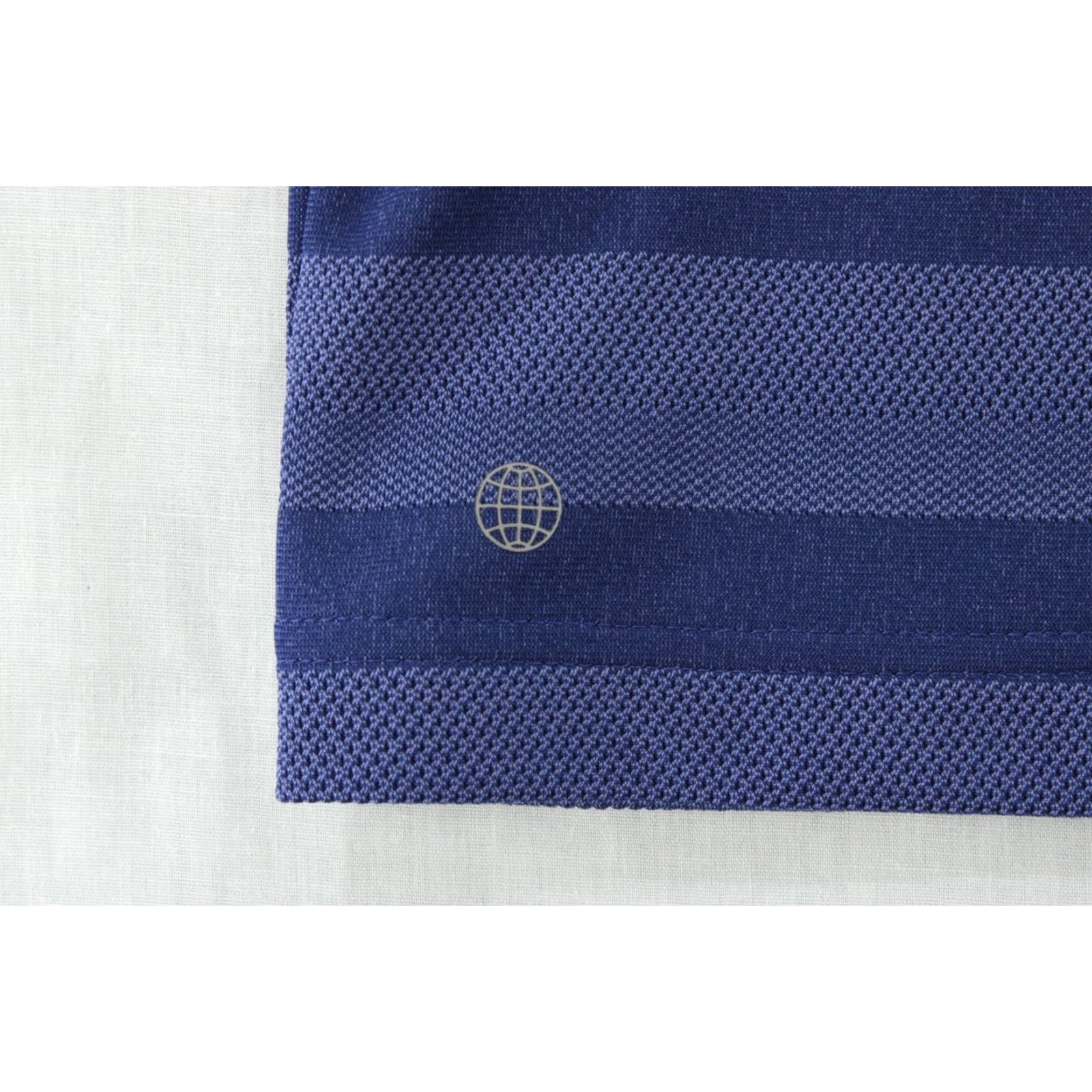 Adidas Adidas Polo Shirt XL Blue Two Color Stripe Golf Short Sleeve H56791 Mens Polo Shirt Size US XL / EU 56 / 4 - 4 Thumbnail