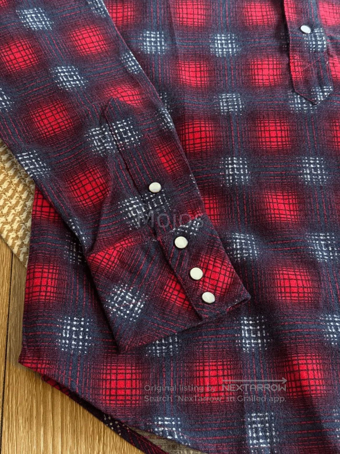 Number (N)ine Sz 4 Number Nine Half Button Fannel Plaid Shirt. Size US XL / EU 56 / 4 - 5 Thumbnail