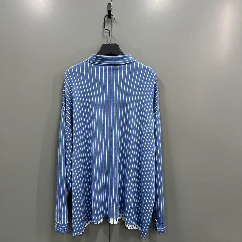 Balenciaga Balenciaga Striped Belted Long Sleeve Shirt Size US L / EU 52-54 / 3 - 2 Thumbnail