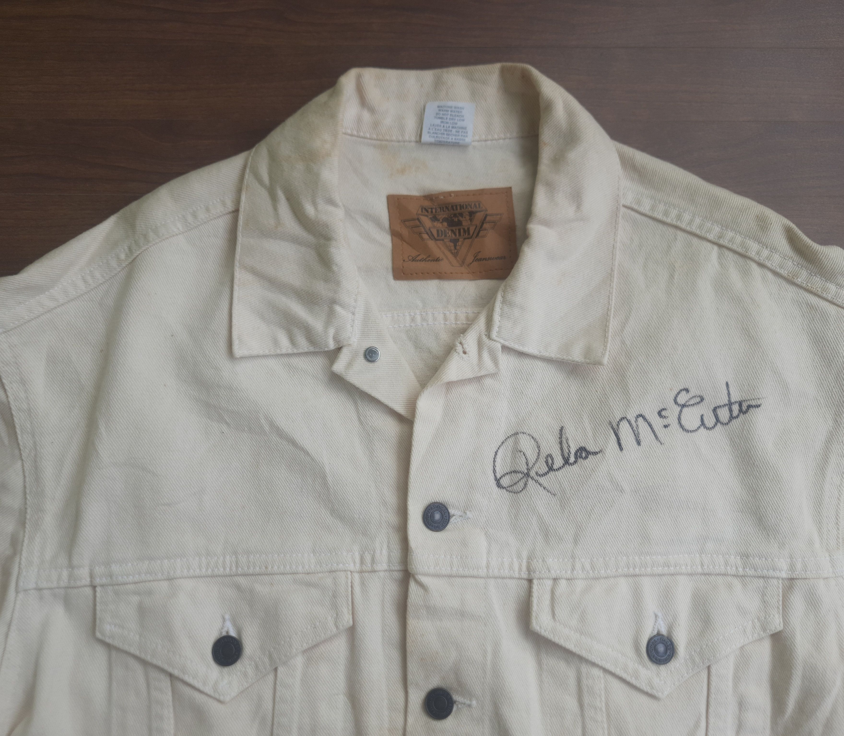 Vintage Vintage REBA in Concert Denim Jacket with signed Size US L / EU 52-54 / 3 - 3 Thumbnail
